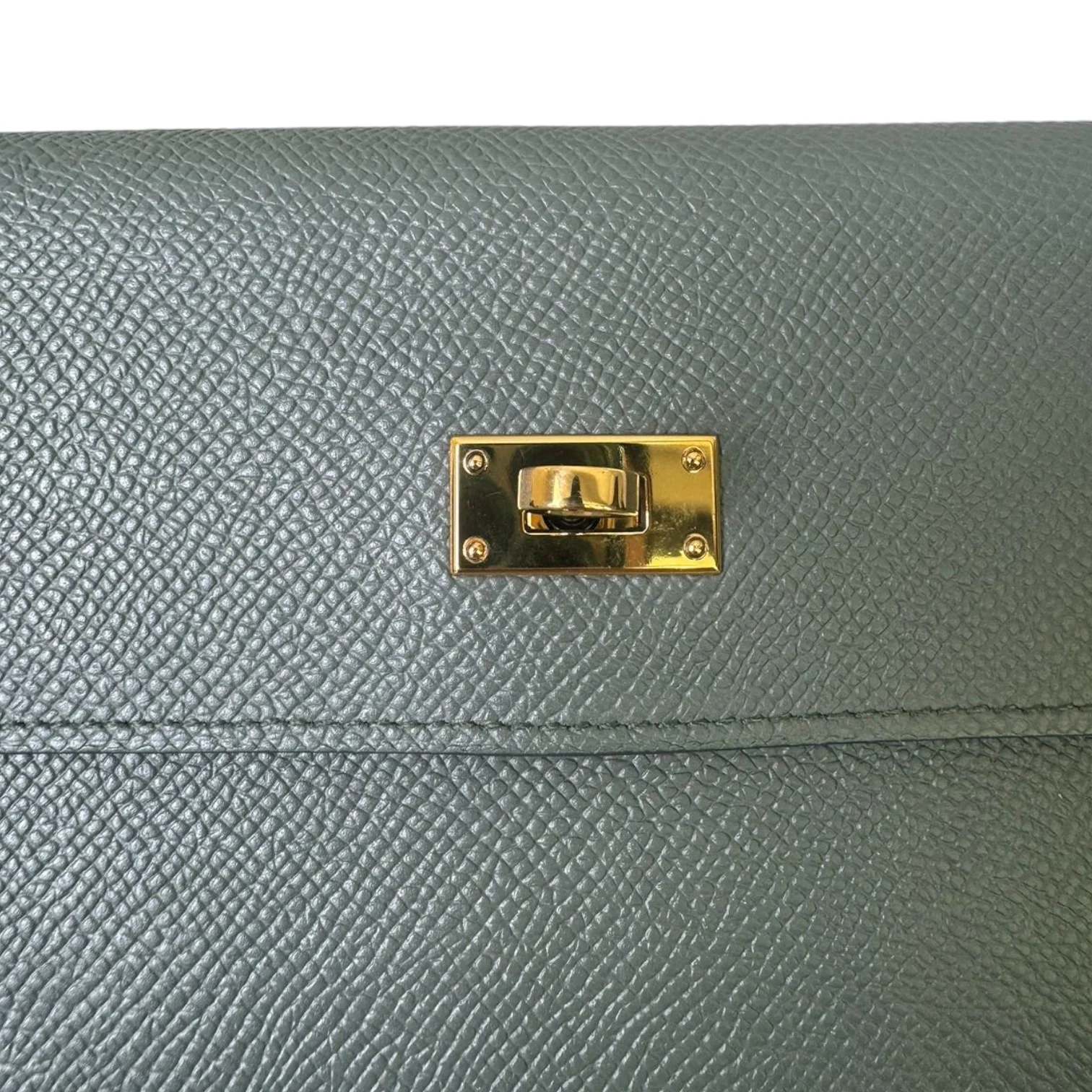 Kelly Long Wallet Epsom Leather Grey GHW - Image 14