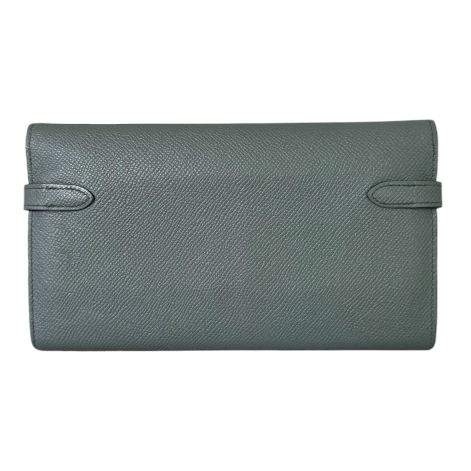 Kelly Long Wallet Epsom Leather Grey GHW - Image 2