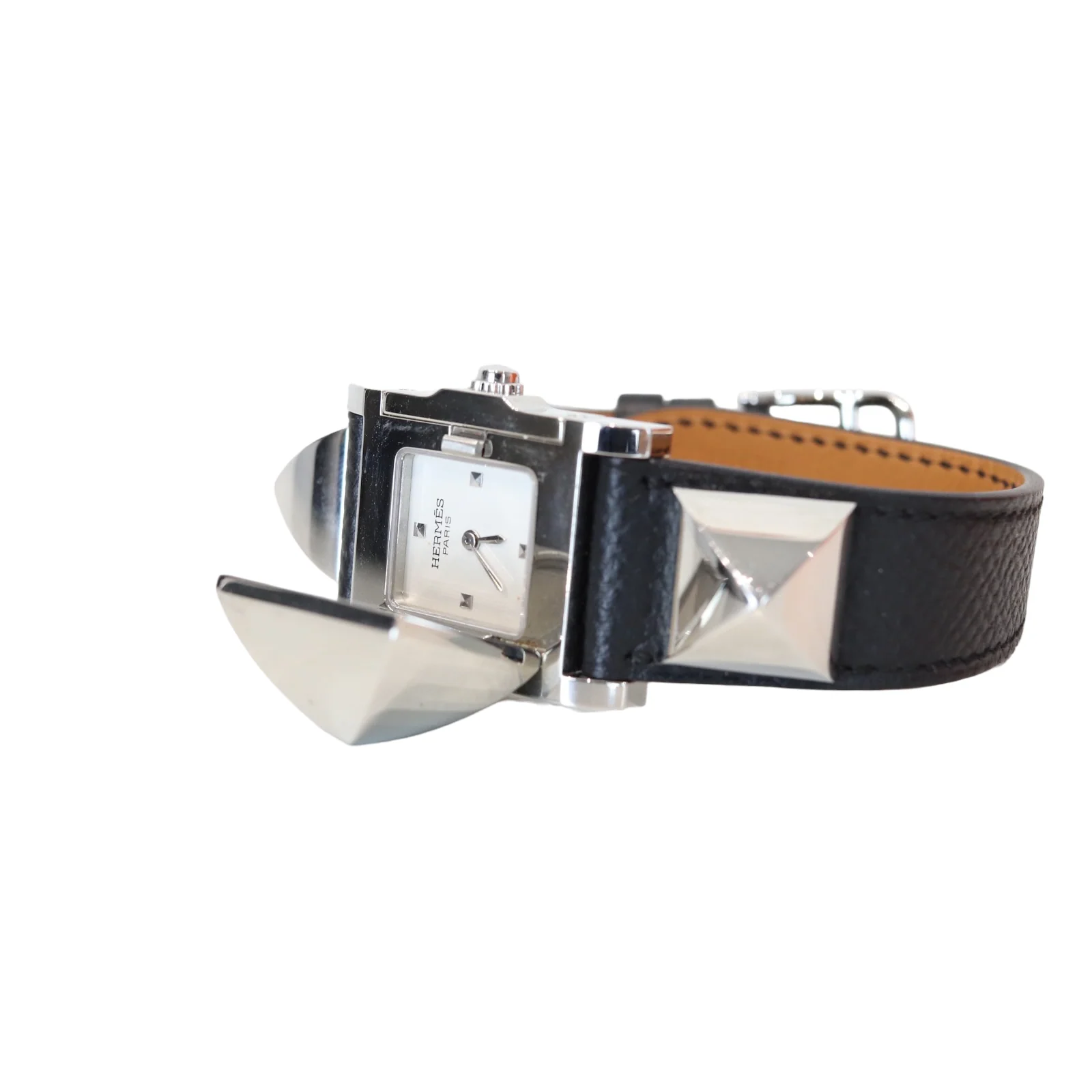 Medor Watch Small 27MM Epsom Black PHW - Image 14