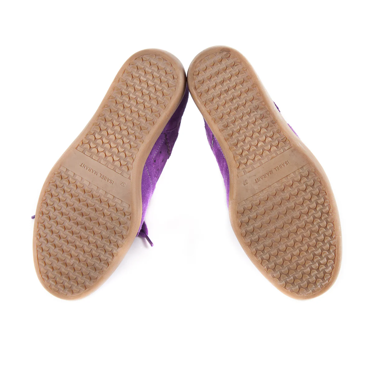 Bobby Concealed Wedge Suede Sneakers Purple Size 37 - Image 5