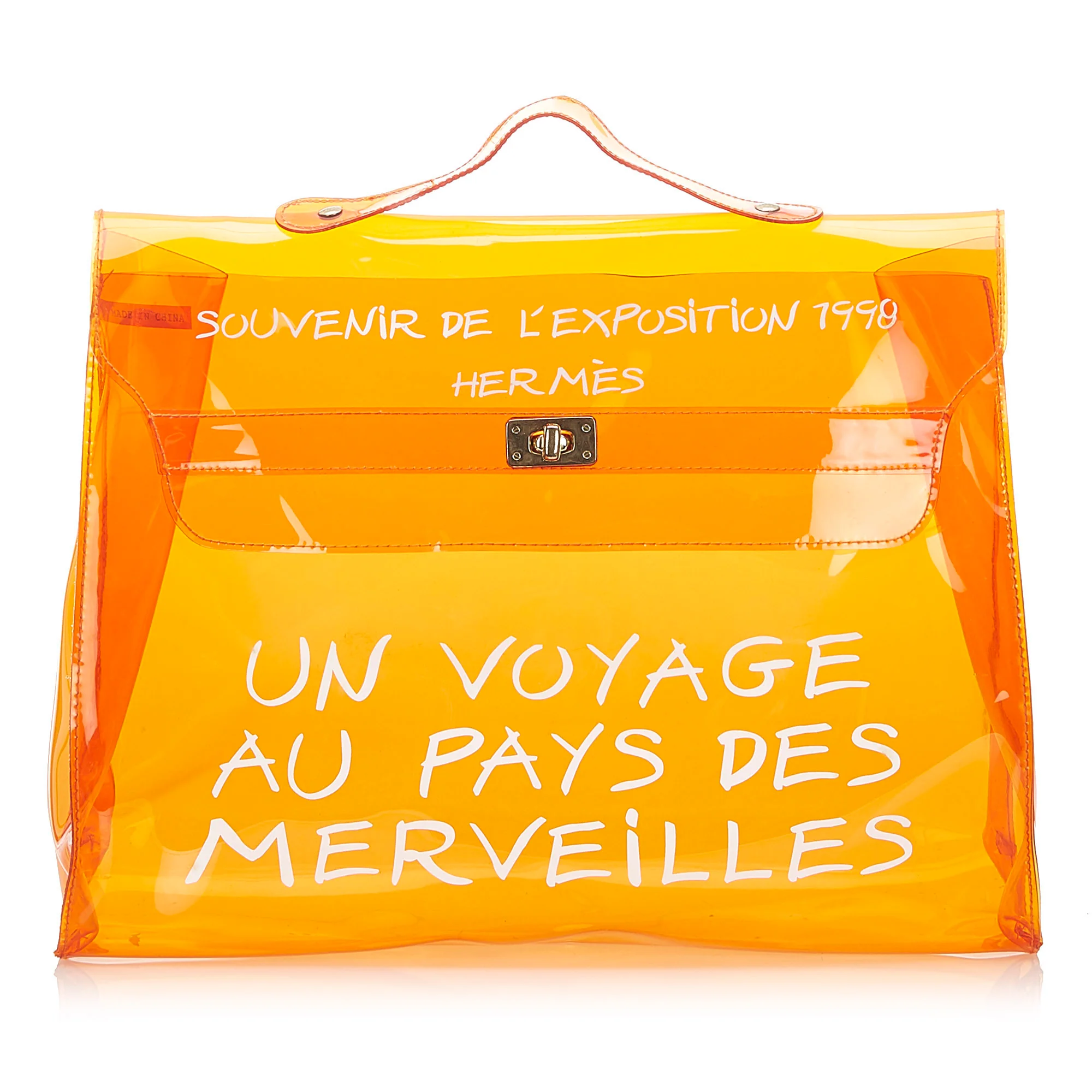Kelly Vinyl Handbag Orange