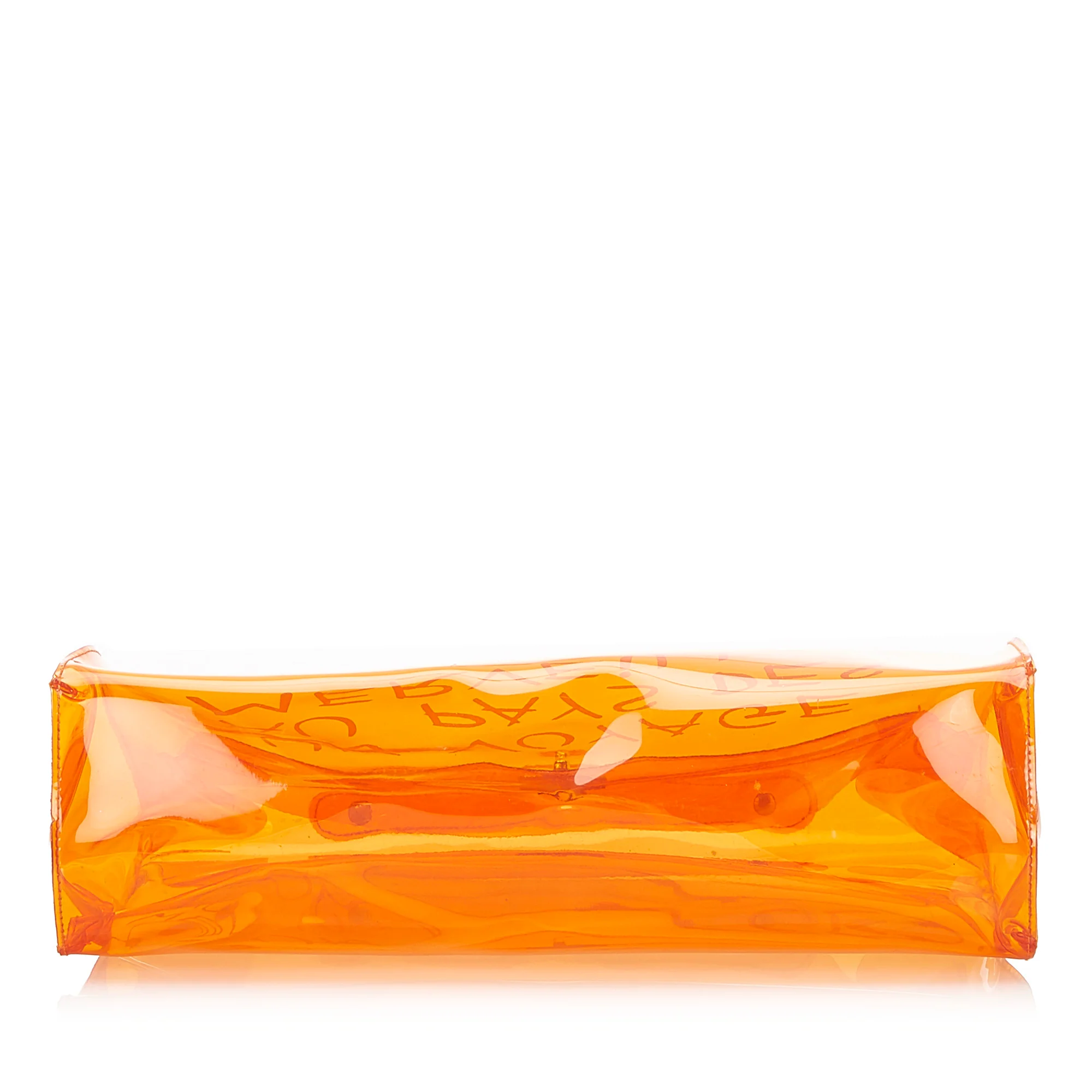 Kelly Vinyl Handbag Orange - Image 4