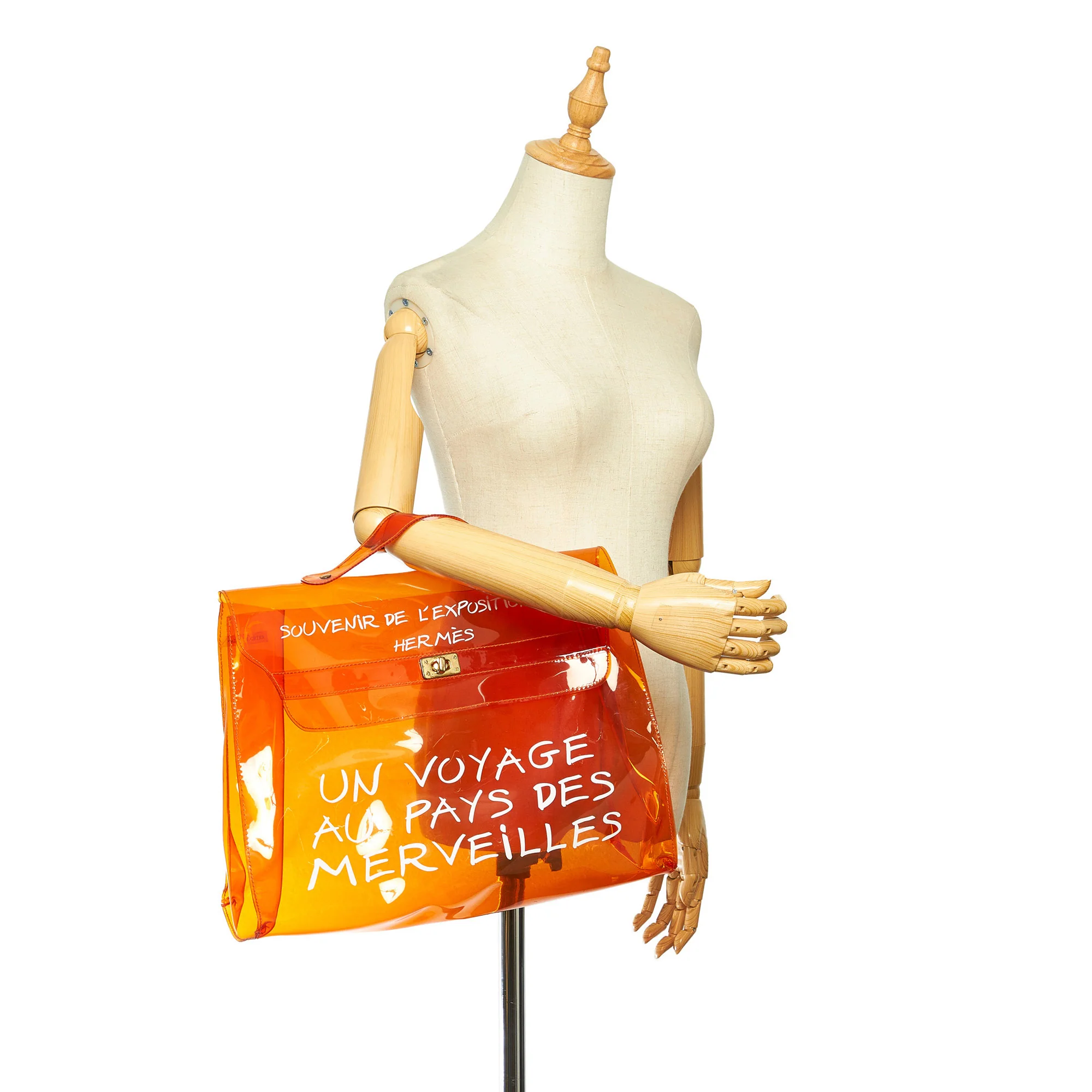 Kelly Vinyl Handbag Orange - Image 8