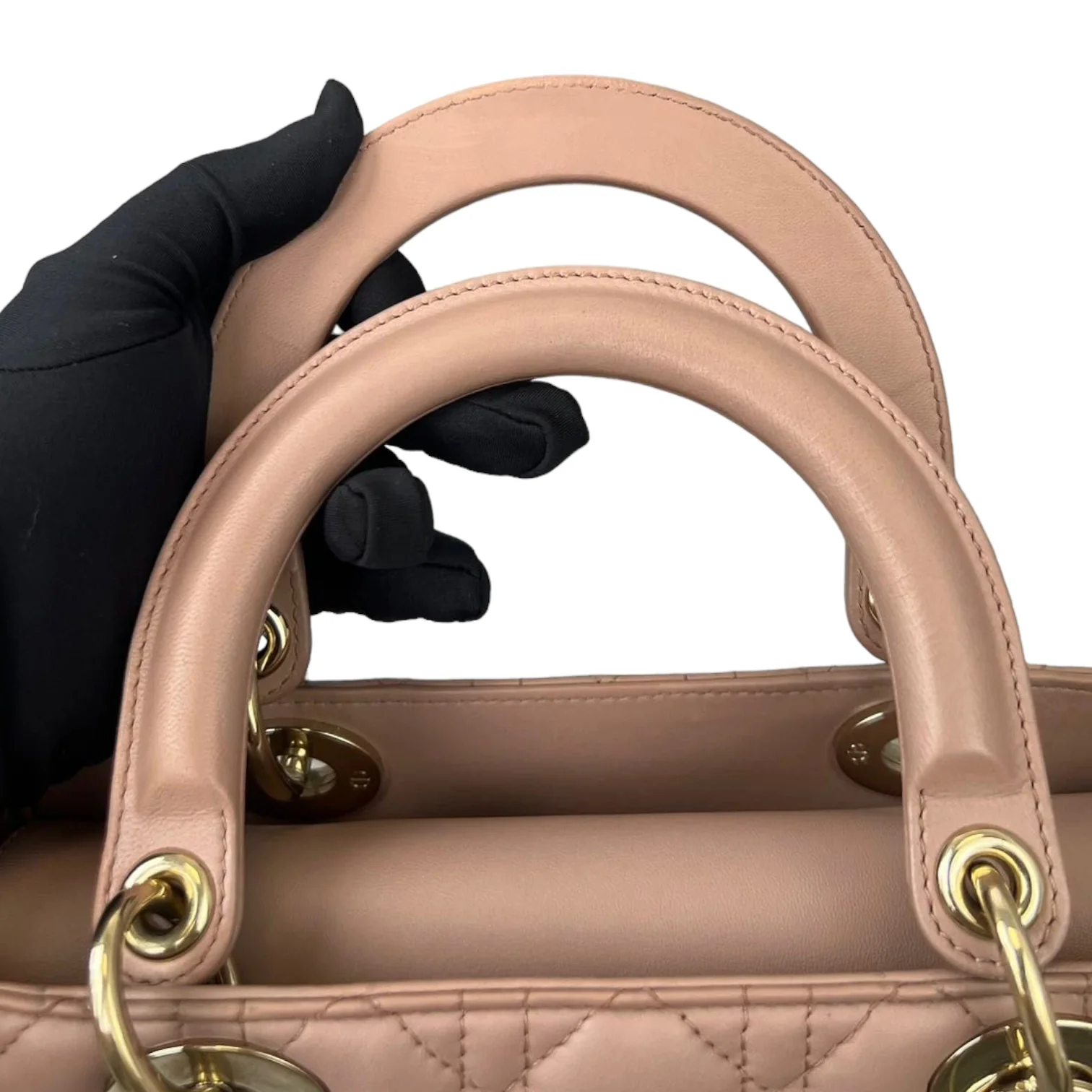 Lady Dior Lambskin Medium Beige GHW - Image 16
