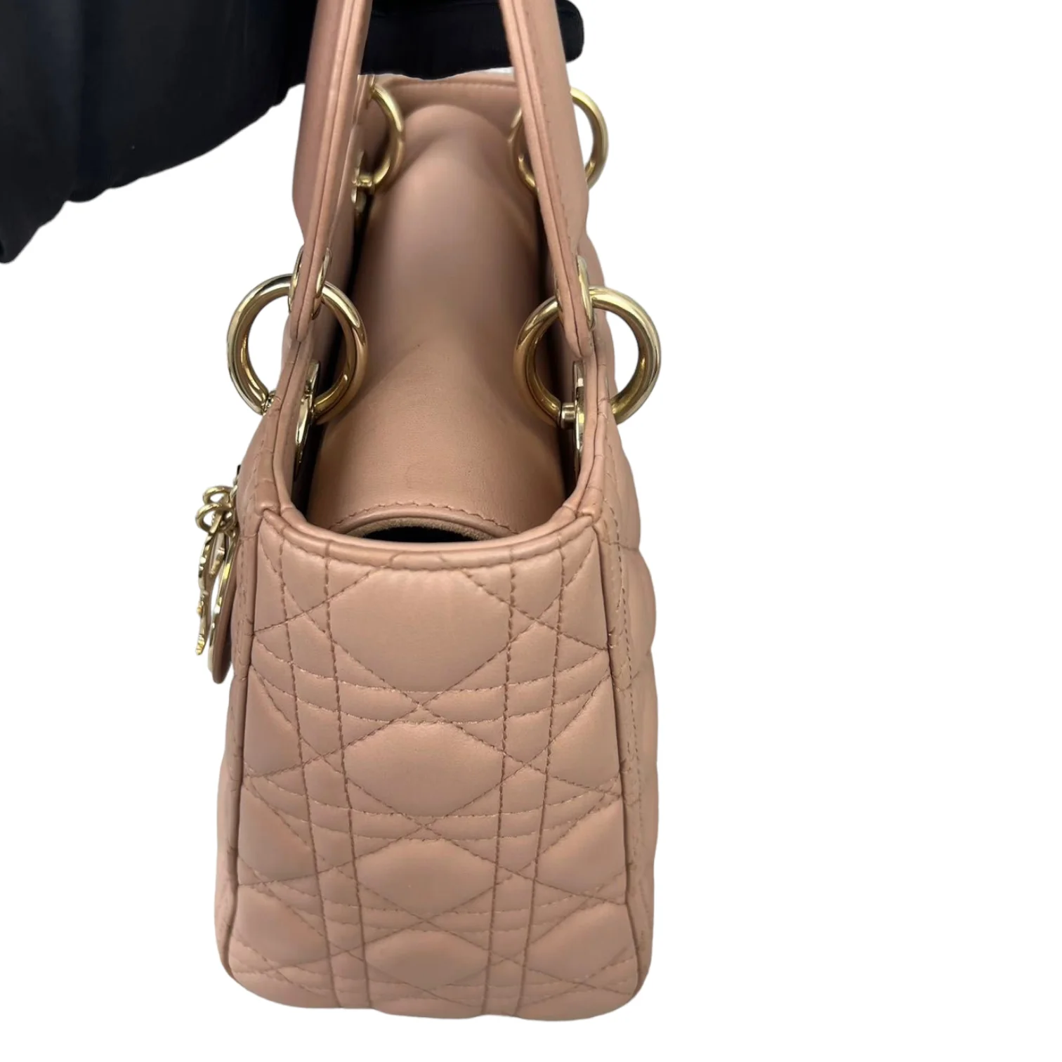 Lady Dior Lambskin Medium Beige GHW - Image 5