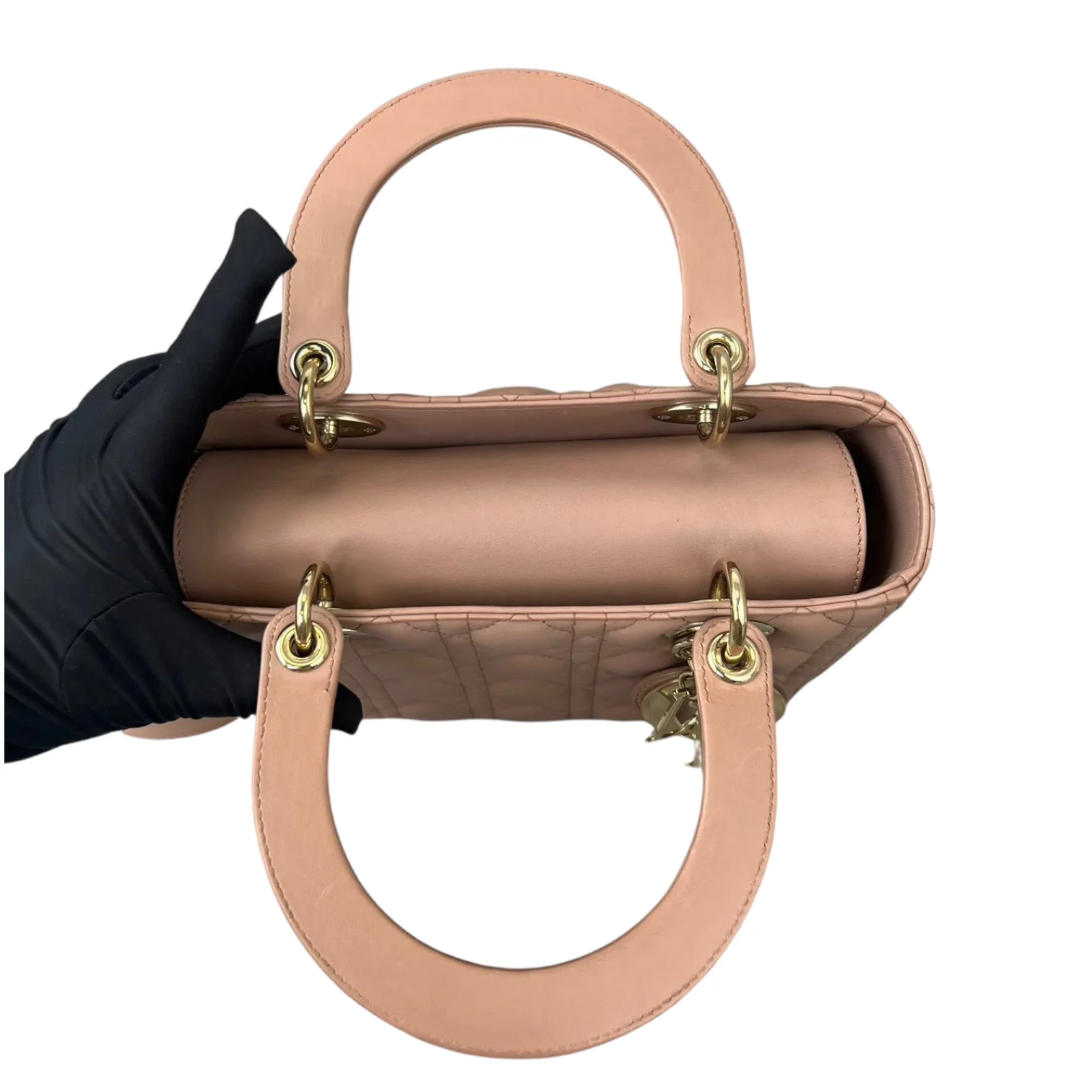 Lady Dior Lambskin Medium Beige GHW - Image 7