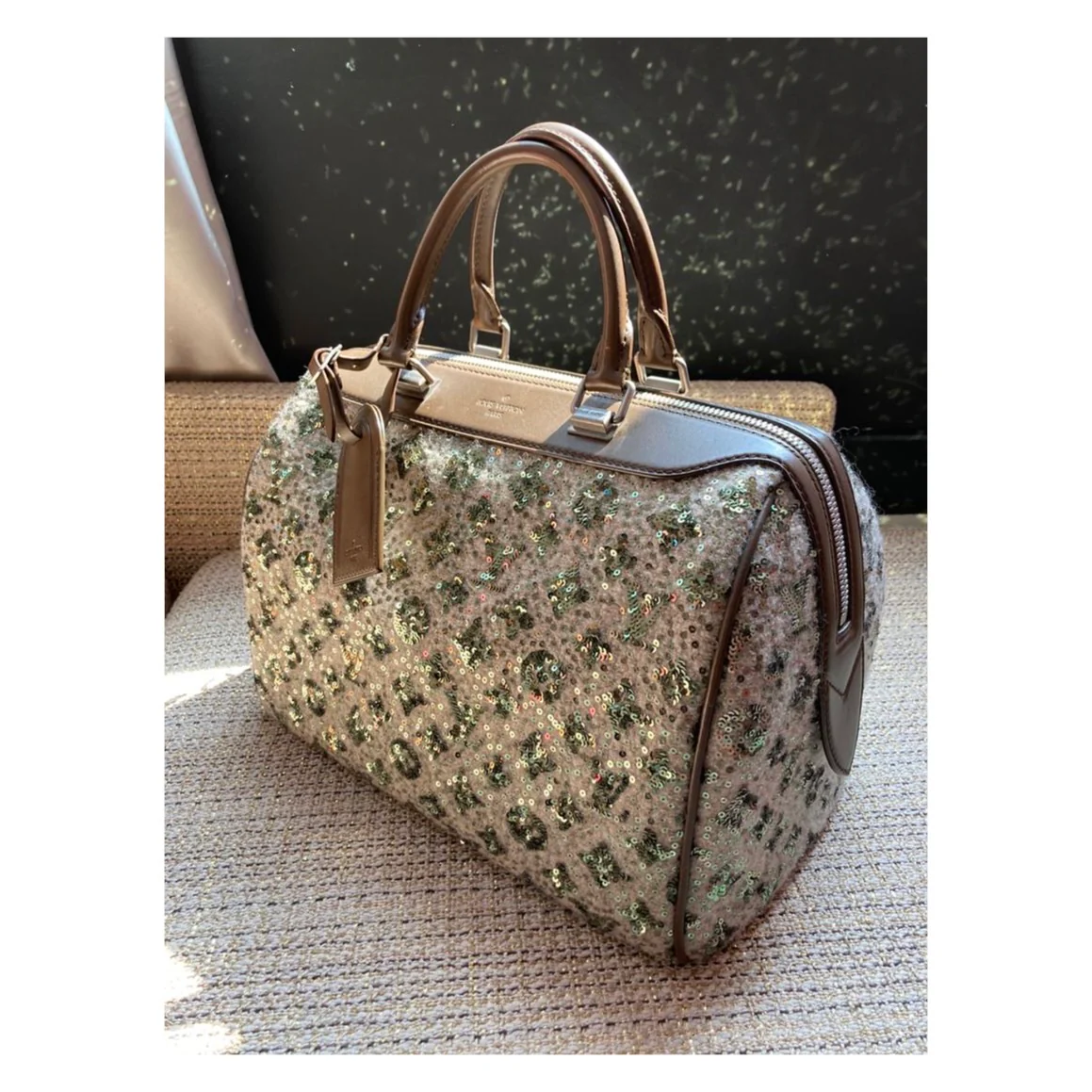 Limited Edition Sequin Monogram Sunshine Express Speedy Bag - Image 6