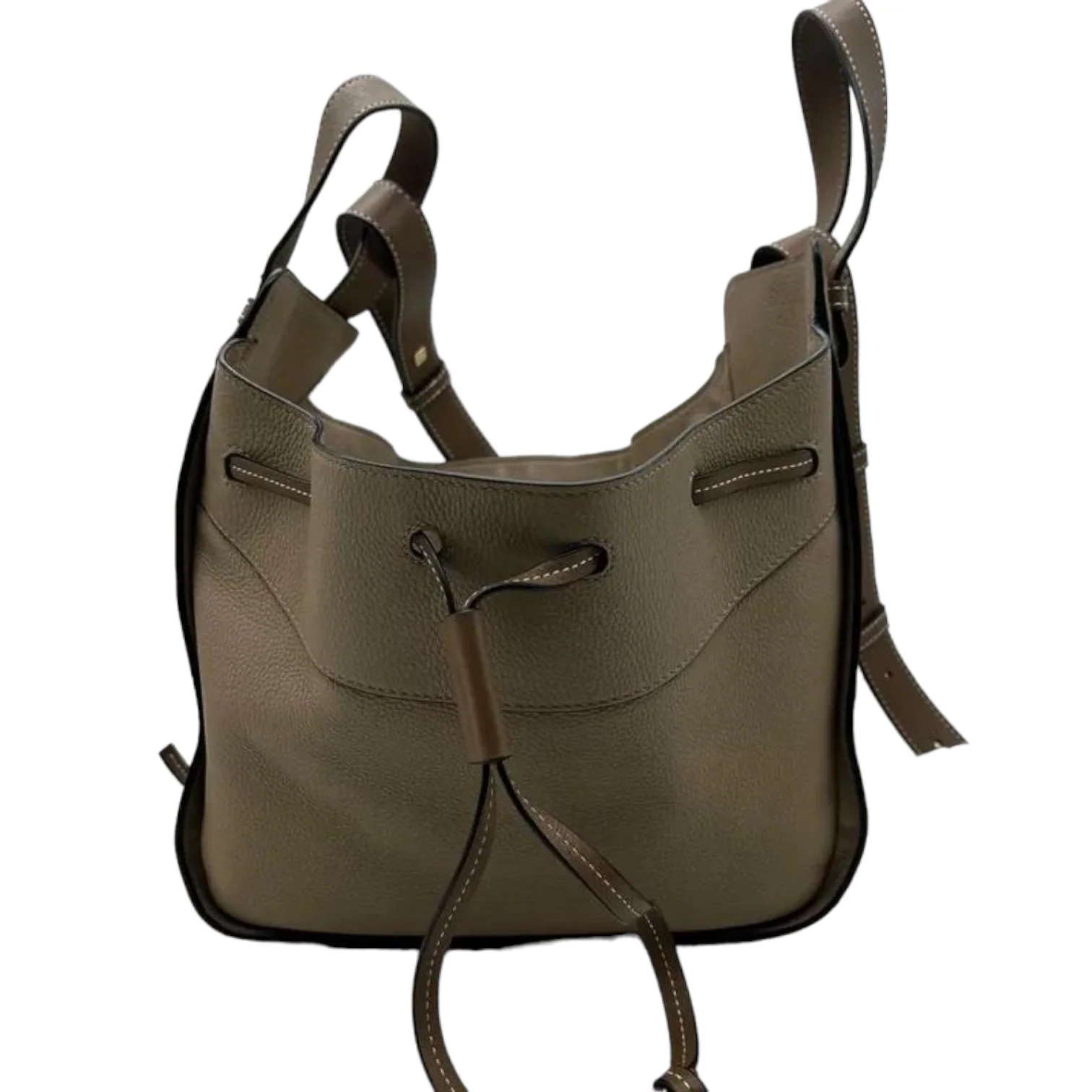 Hammock Small Leather Beige Bag GHW - Image 8
