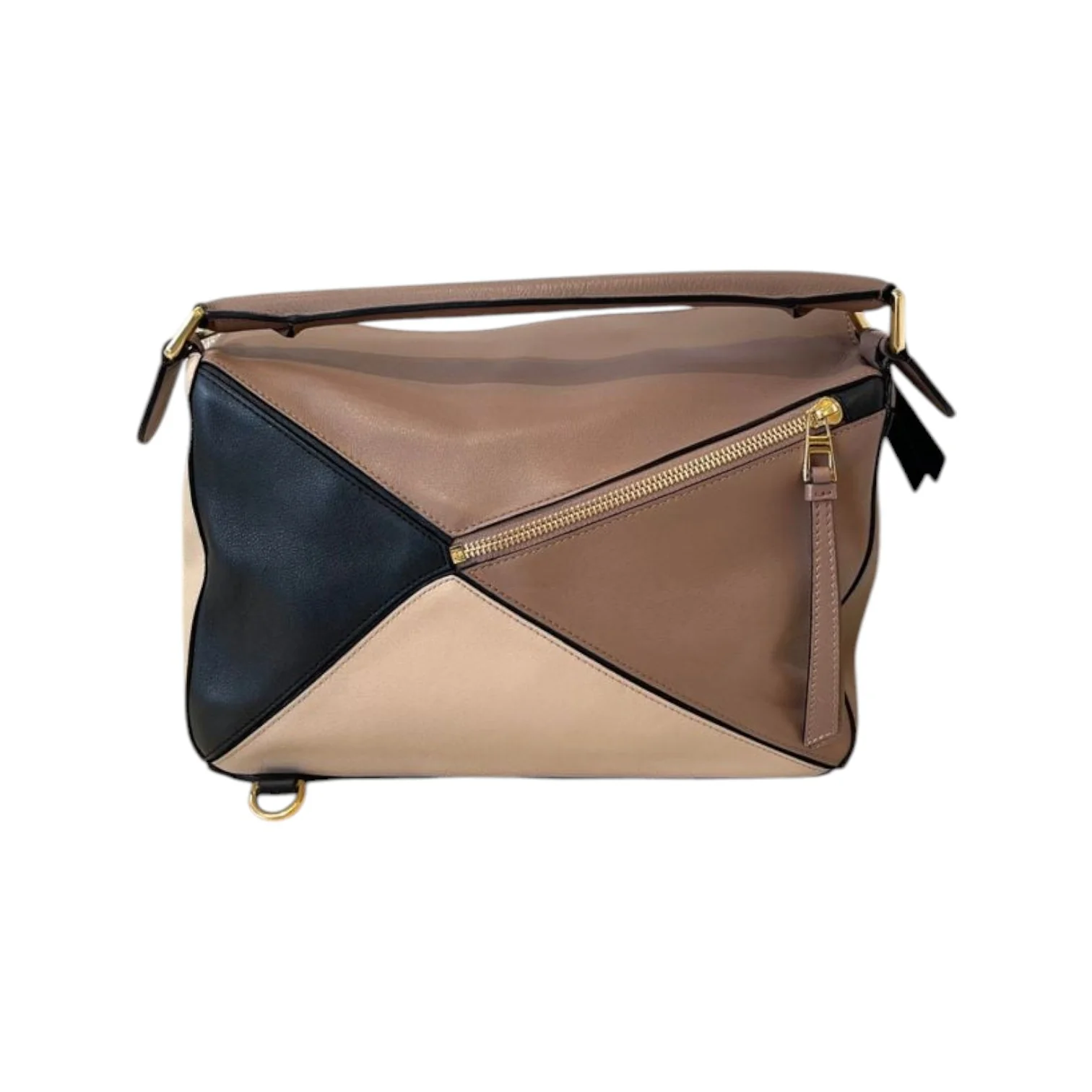 Puzzle Medium Calfskin Brown Beige and Black GHW - Image 2