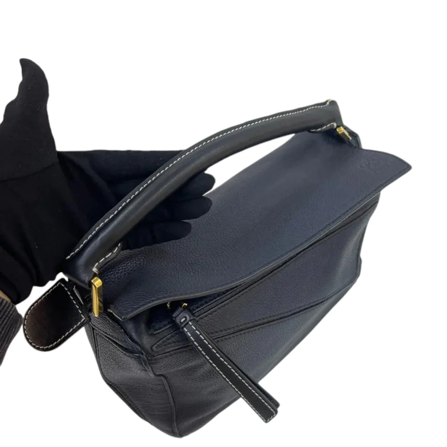 Puzzle Small Crossbody Calfskin Midnight Blue GHW - Image 21