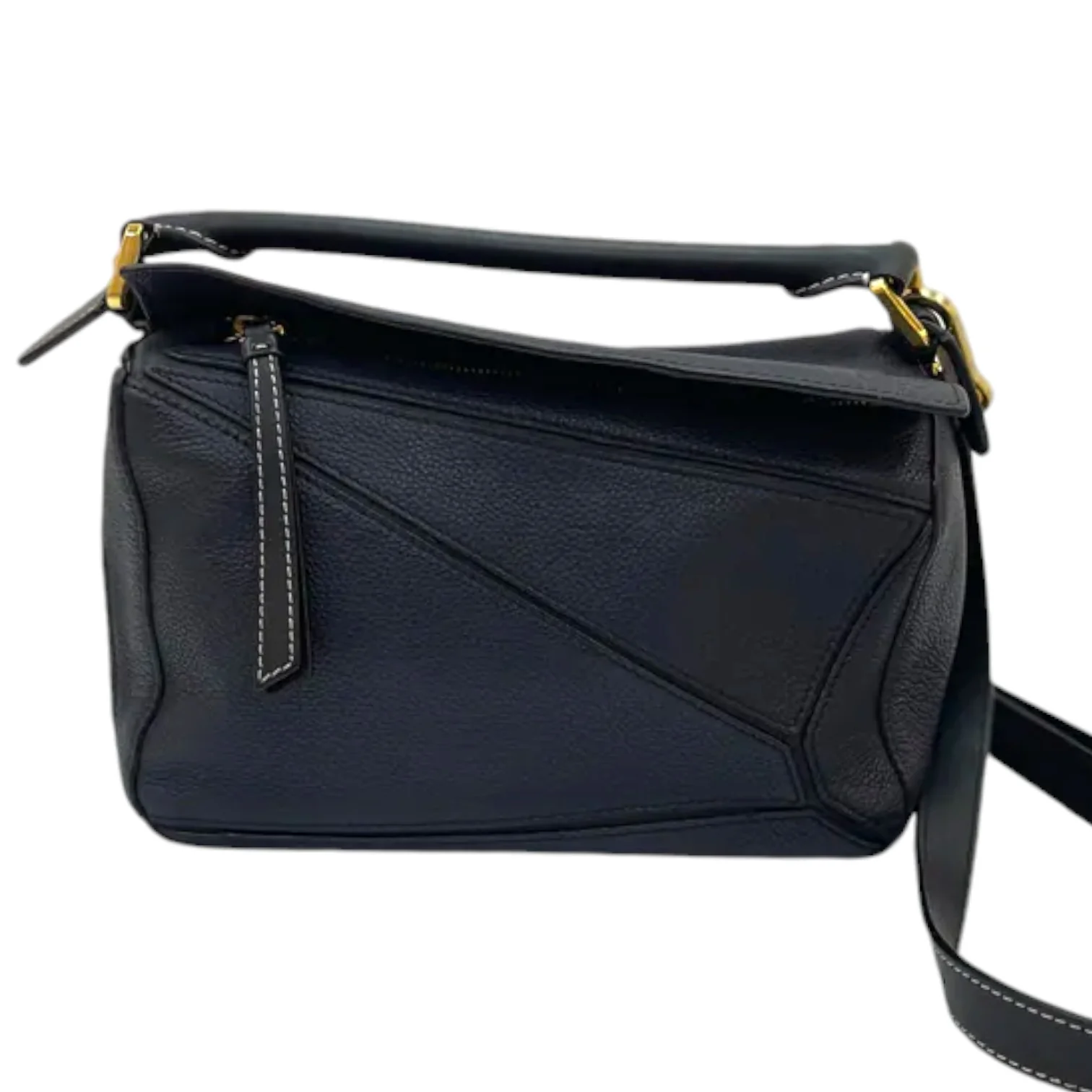 Puzzle Small Crossbody Calfskin Midnight Blue GHW - Image 3