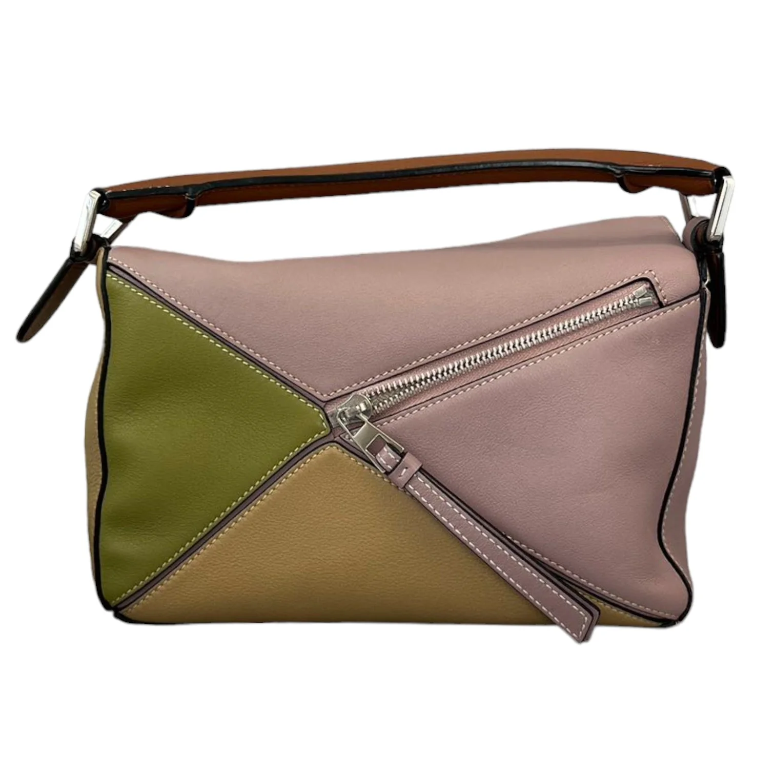 Small Puzzle Bag Calfskin Tricolor SHW - Image 2
