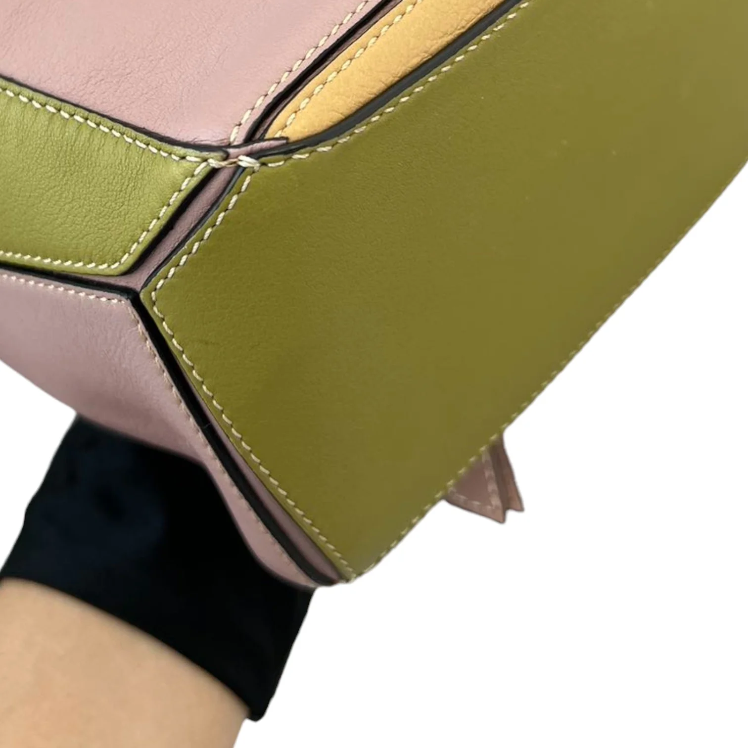 Small Puzzle Bag Calfskin Tricolor SHW - Image 6