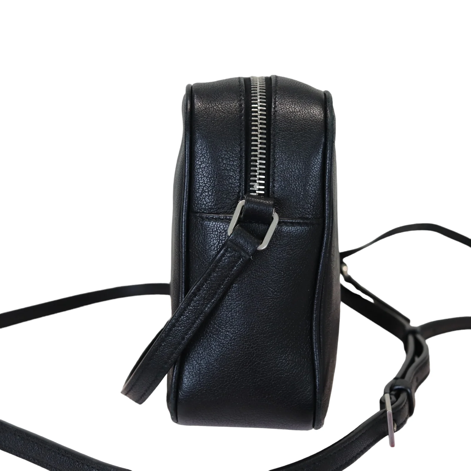 Lou Camera Bag Leather Black SHW - Image 5