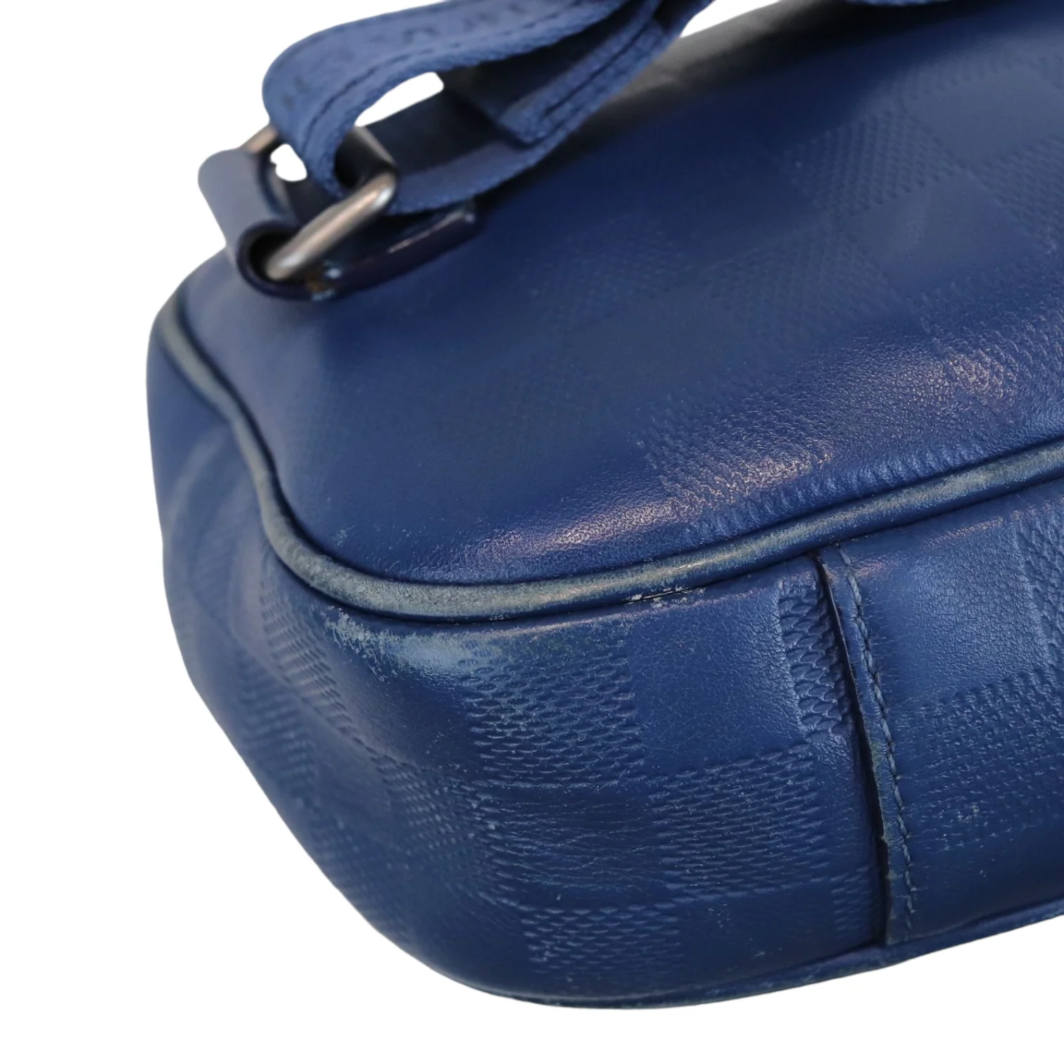Ambler Leather Blue Bag - Image 12