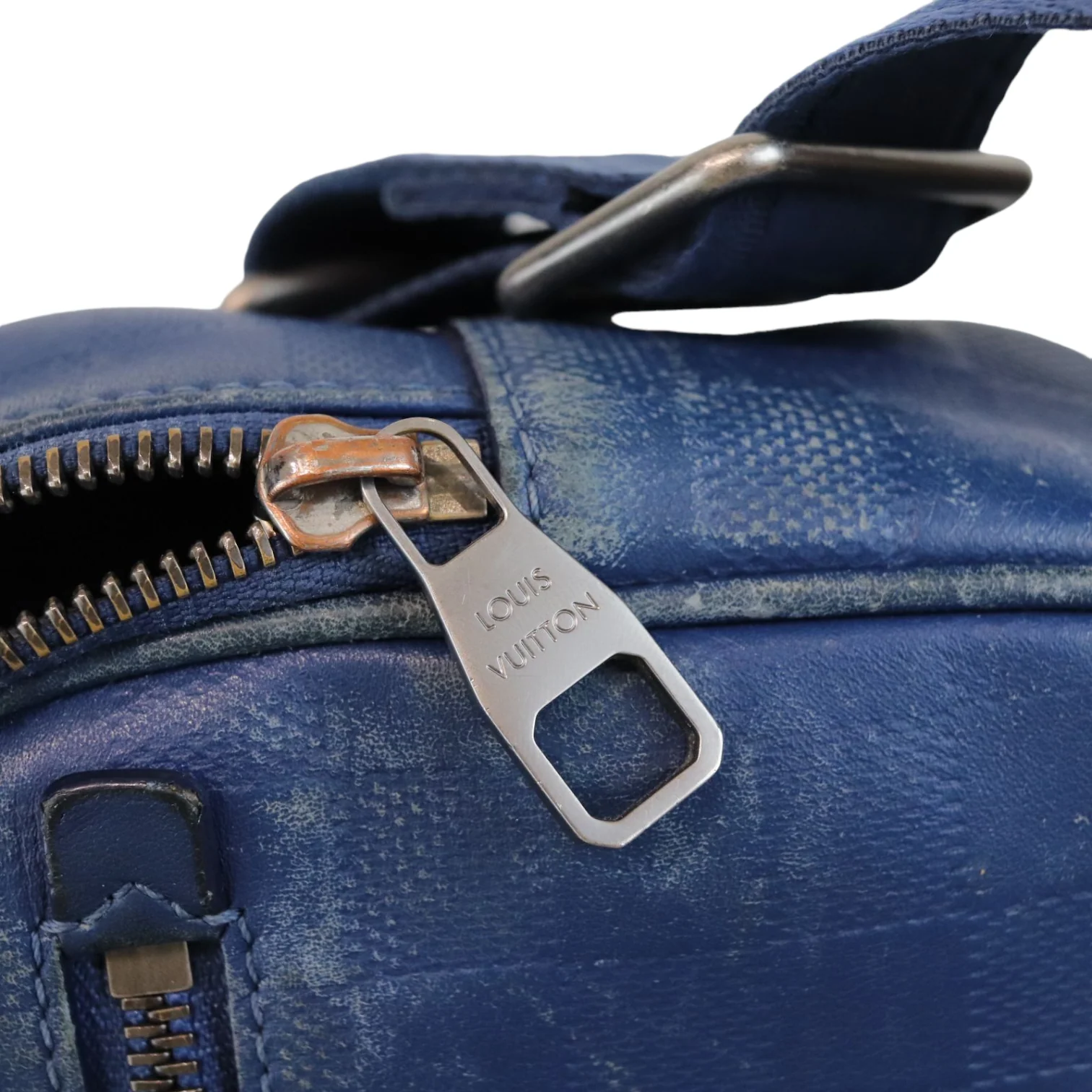 Ambler Leather Blue Bag - Image 18