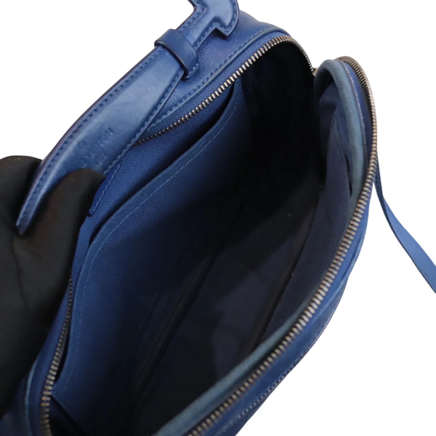 Ambler Leather Blue Bag - Image 20