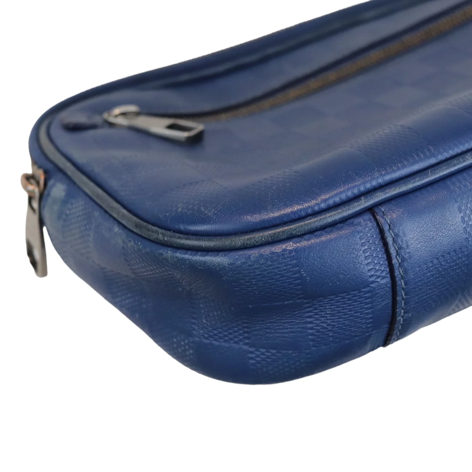 Ambler Leather Blue Bag - Image 3