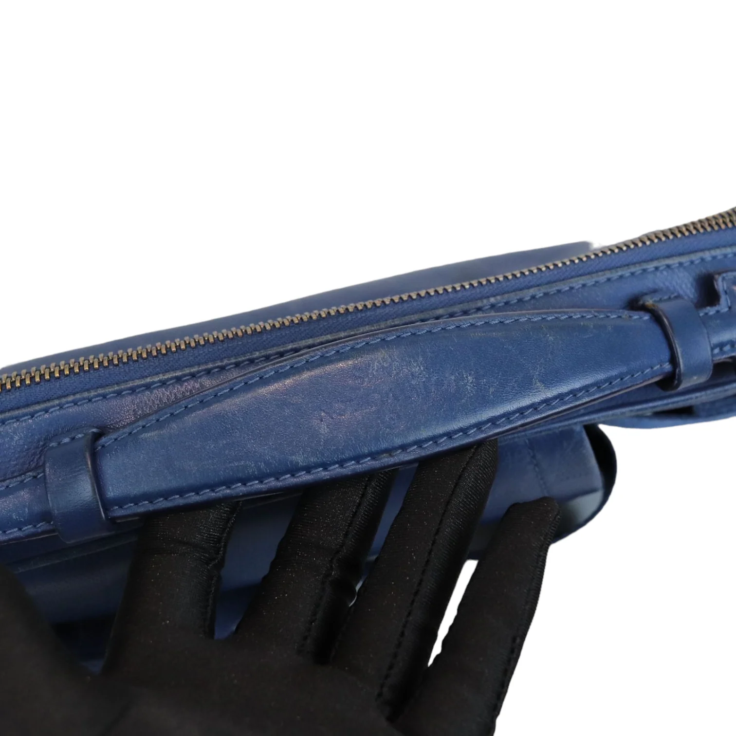 Ambler Leather Blue Bag - Image 6