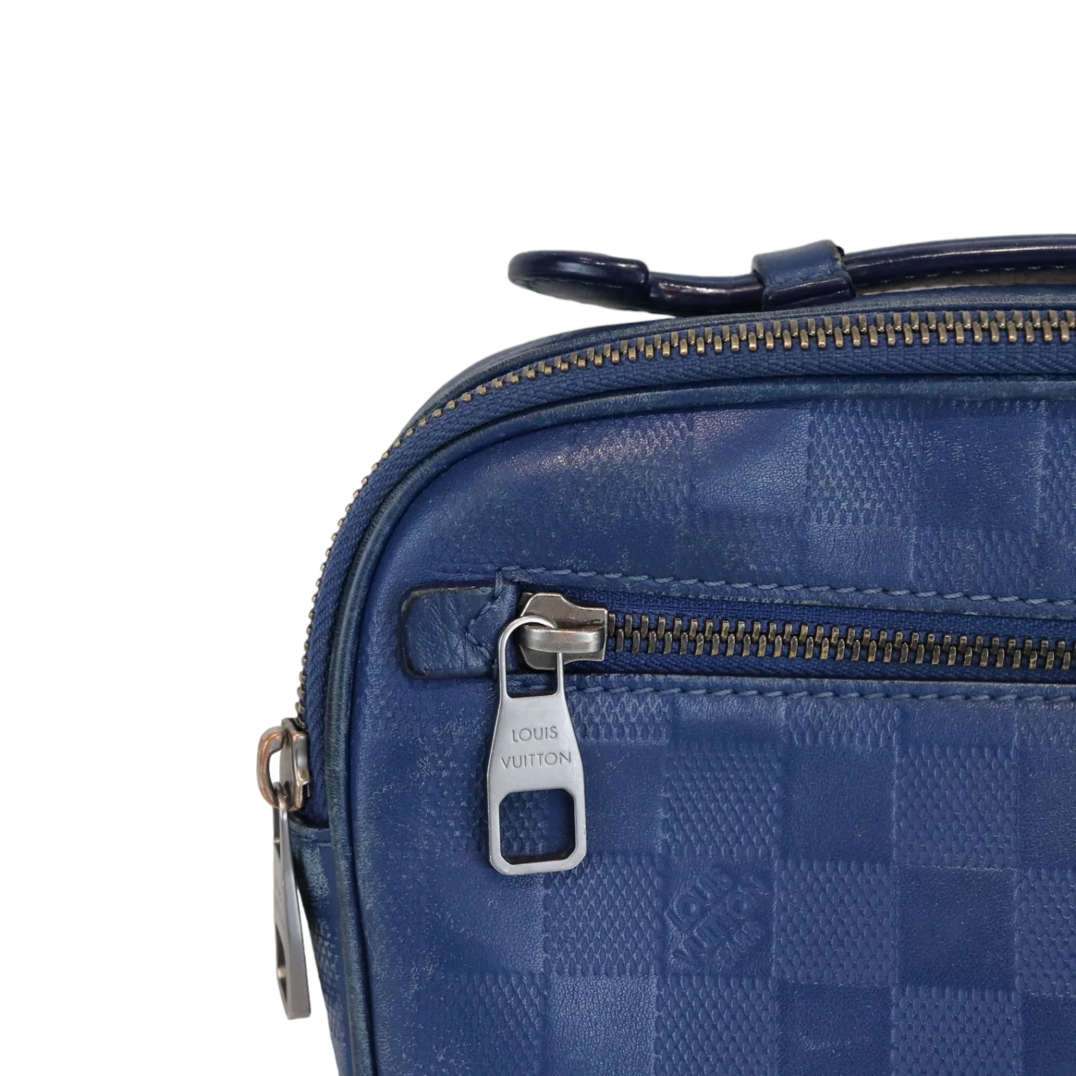 Ambler Leather Blue Bag - Image 7