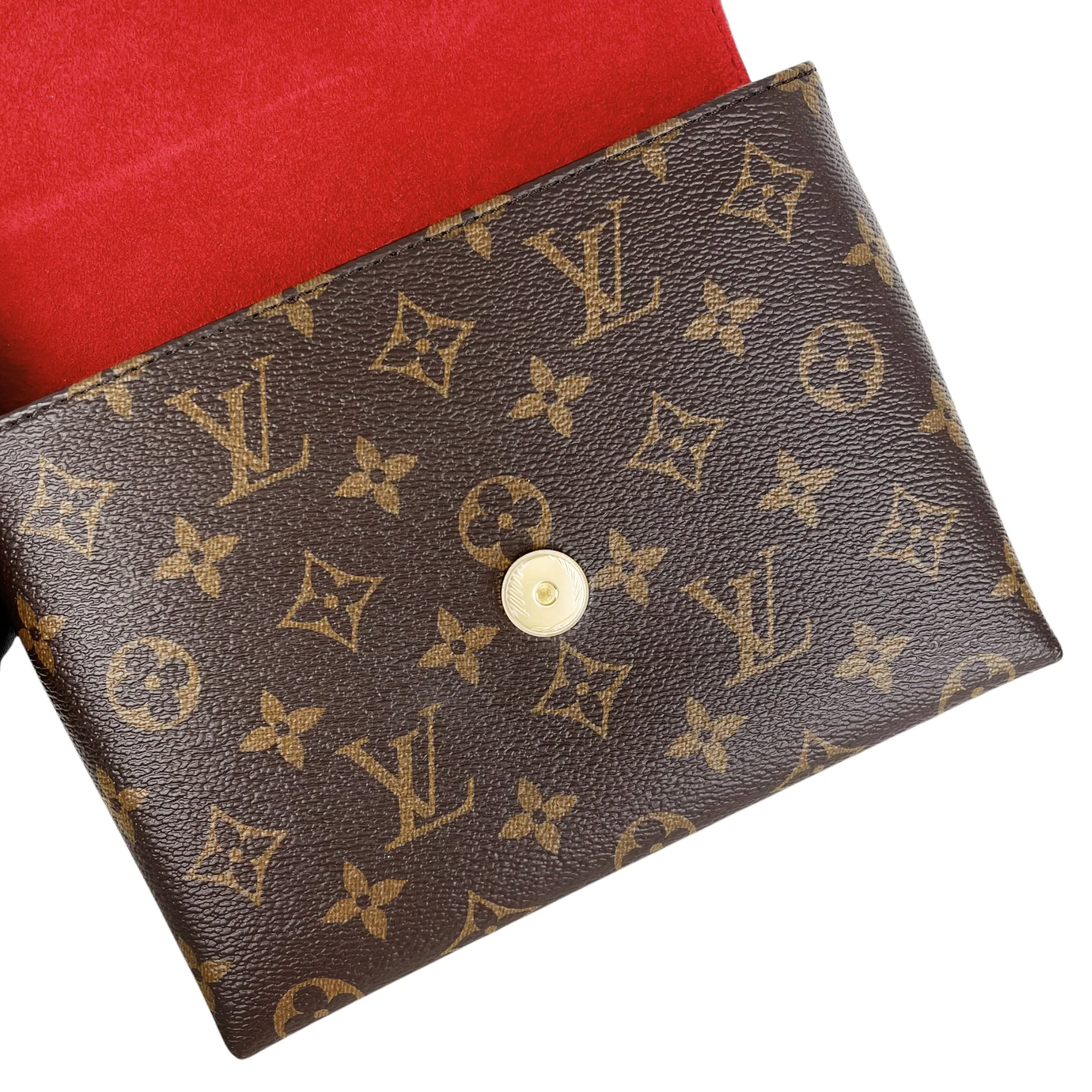 Locky BB Monogram Canvas Brown/Red GHW - Image 17