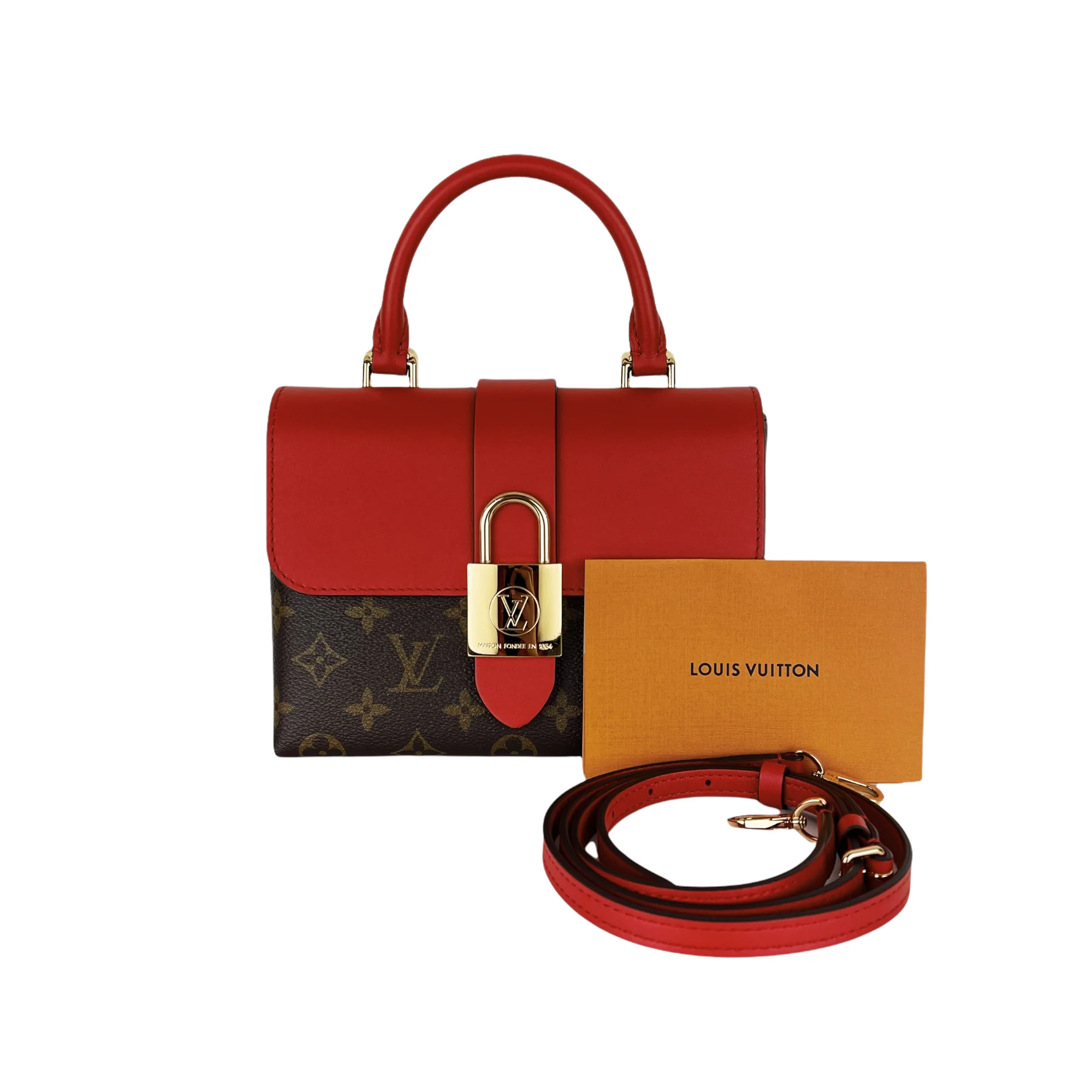 Locky BB Monogram Canvas Brown/Red GHW - Image 2