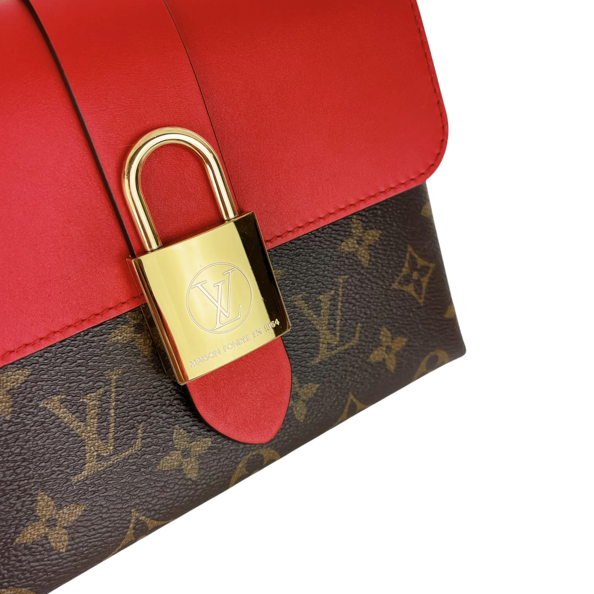 Locky BB Monogram Canvas Brown/Red GHW - Image 21