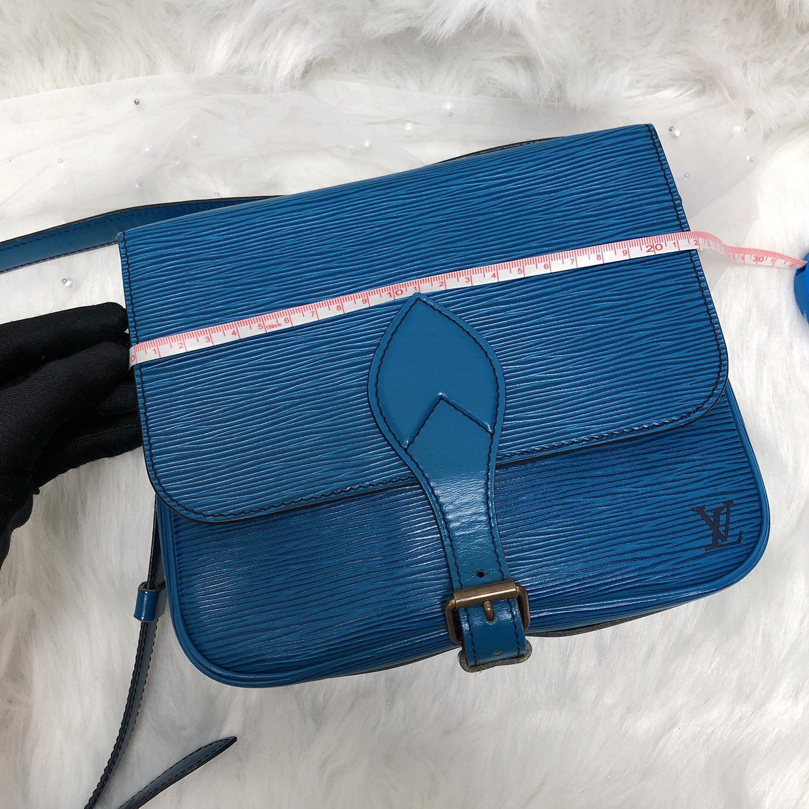 Toledo Blue Epi Cartouchière MM Crossbody - Image 19