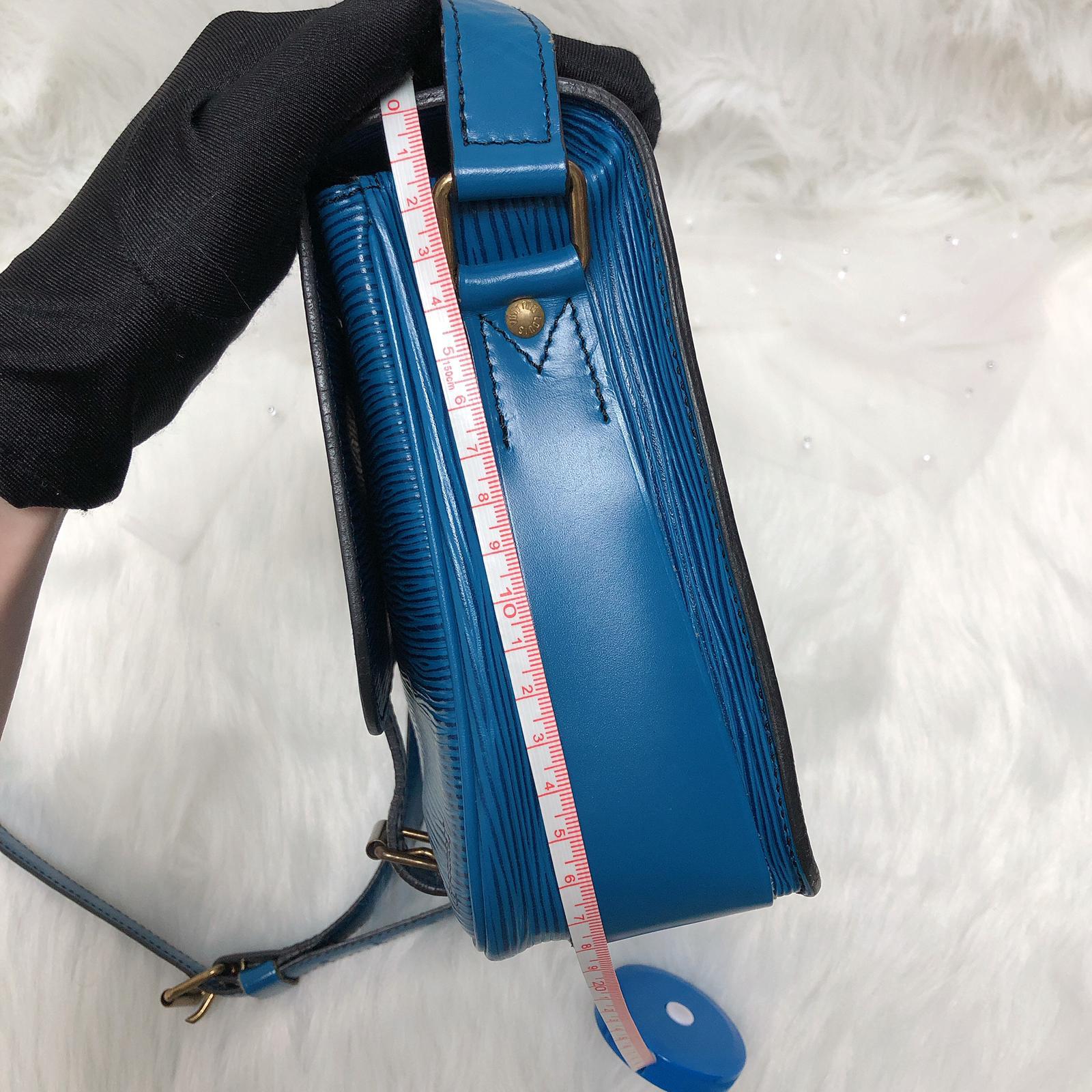 Toledo Blue Epi Cartouchière MM Crossbody - Image 22