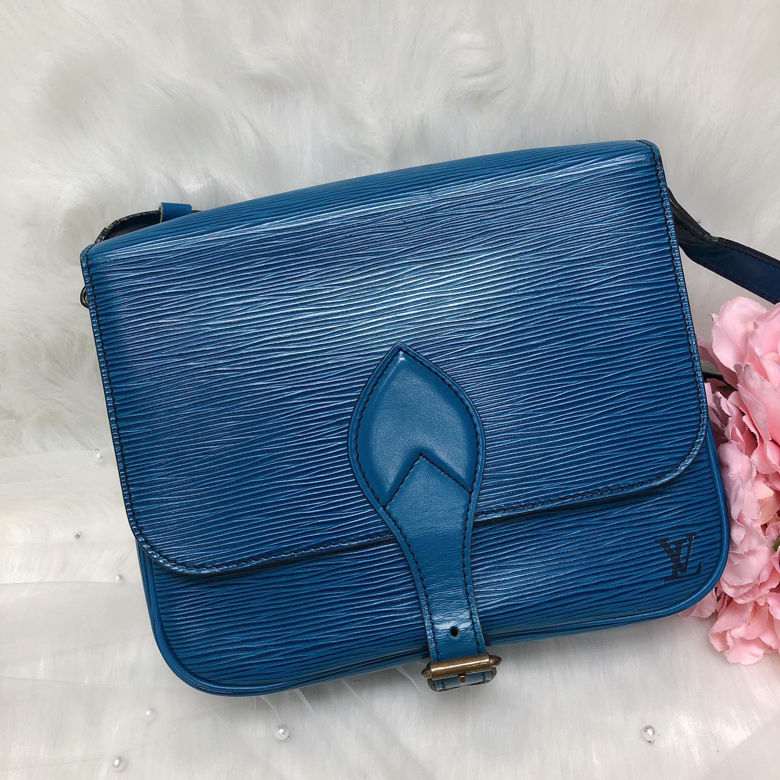 Toledo Blue Epi Cartouchière MM Crossbody - Image 3