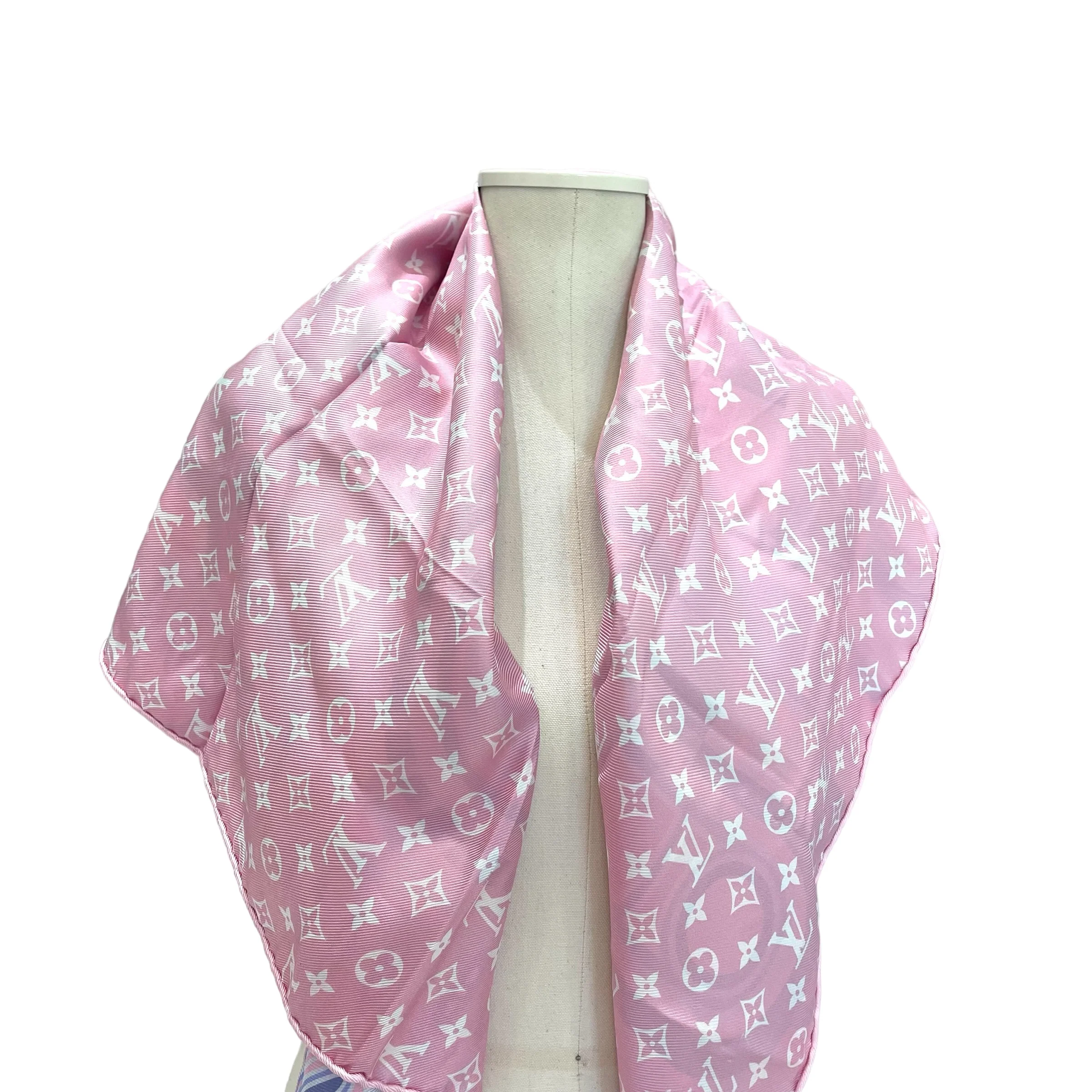 Baby Pink Silk Scarf - Image 4