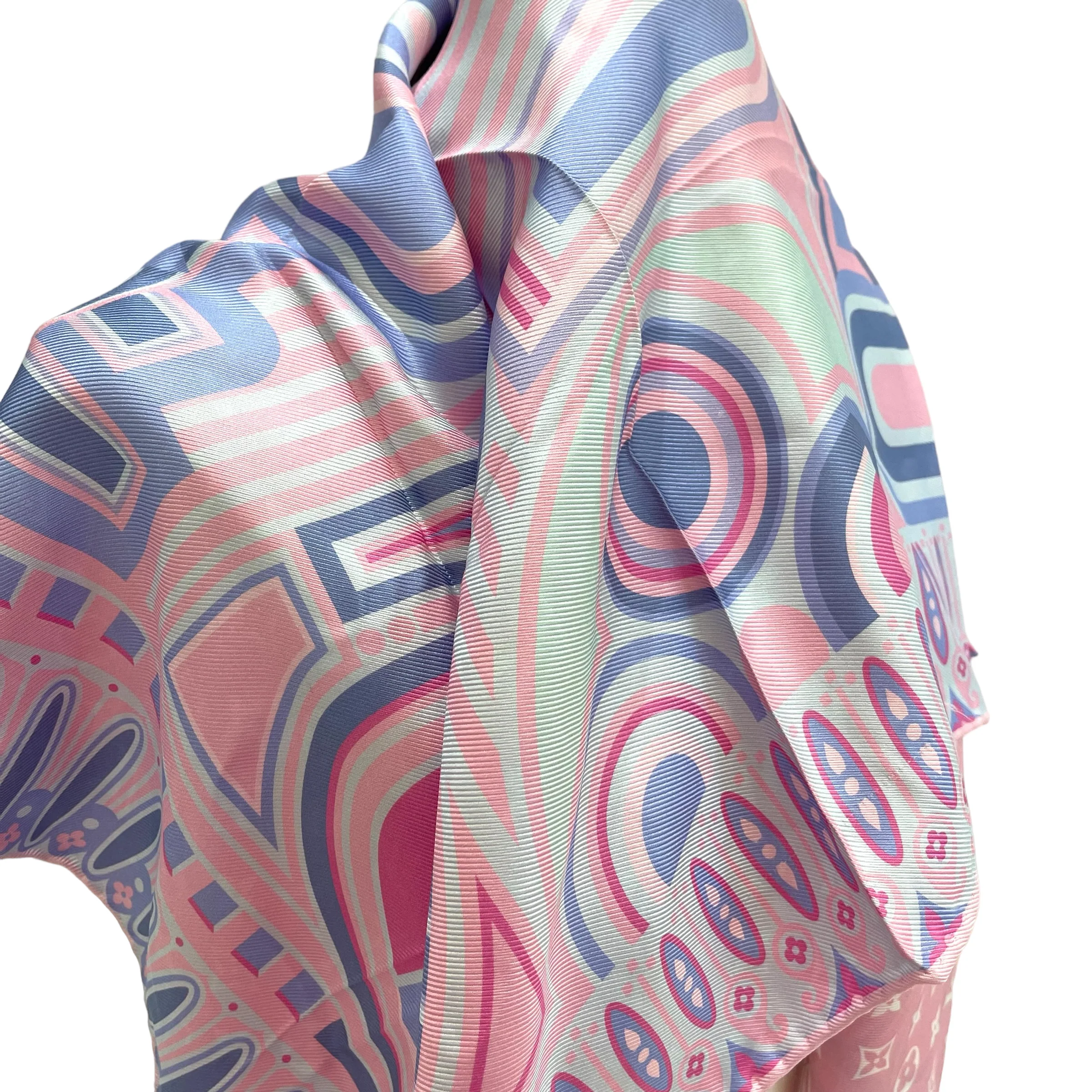 Baby Pink Silk Scarf - Image 7