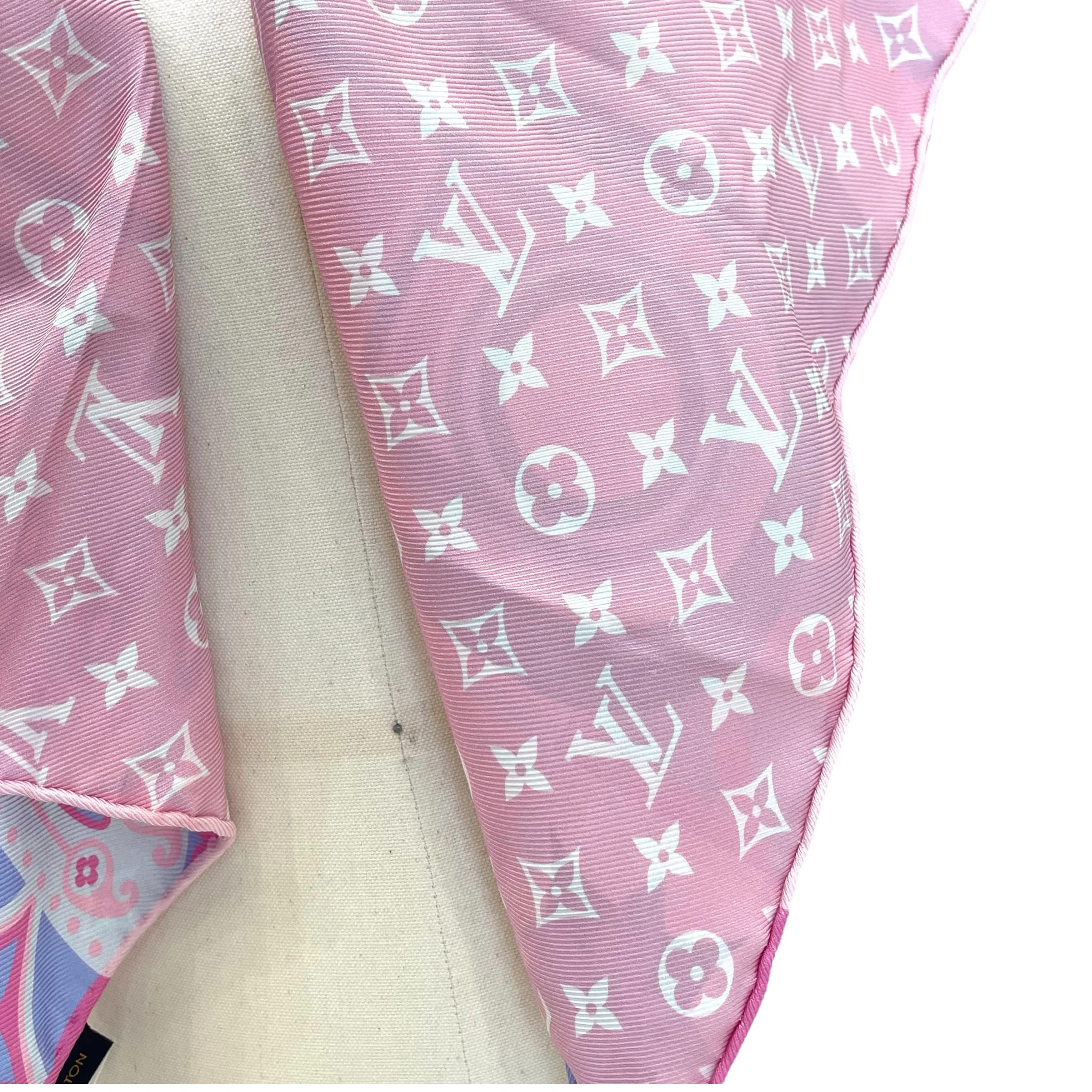 Baby Pink Silk Scarf - Image 9