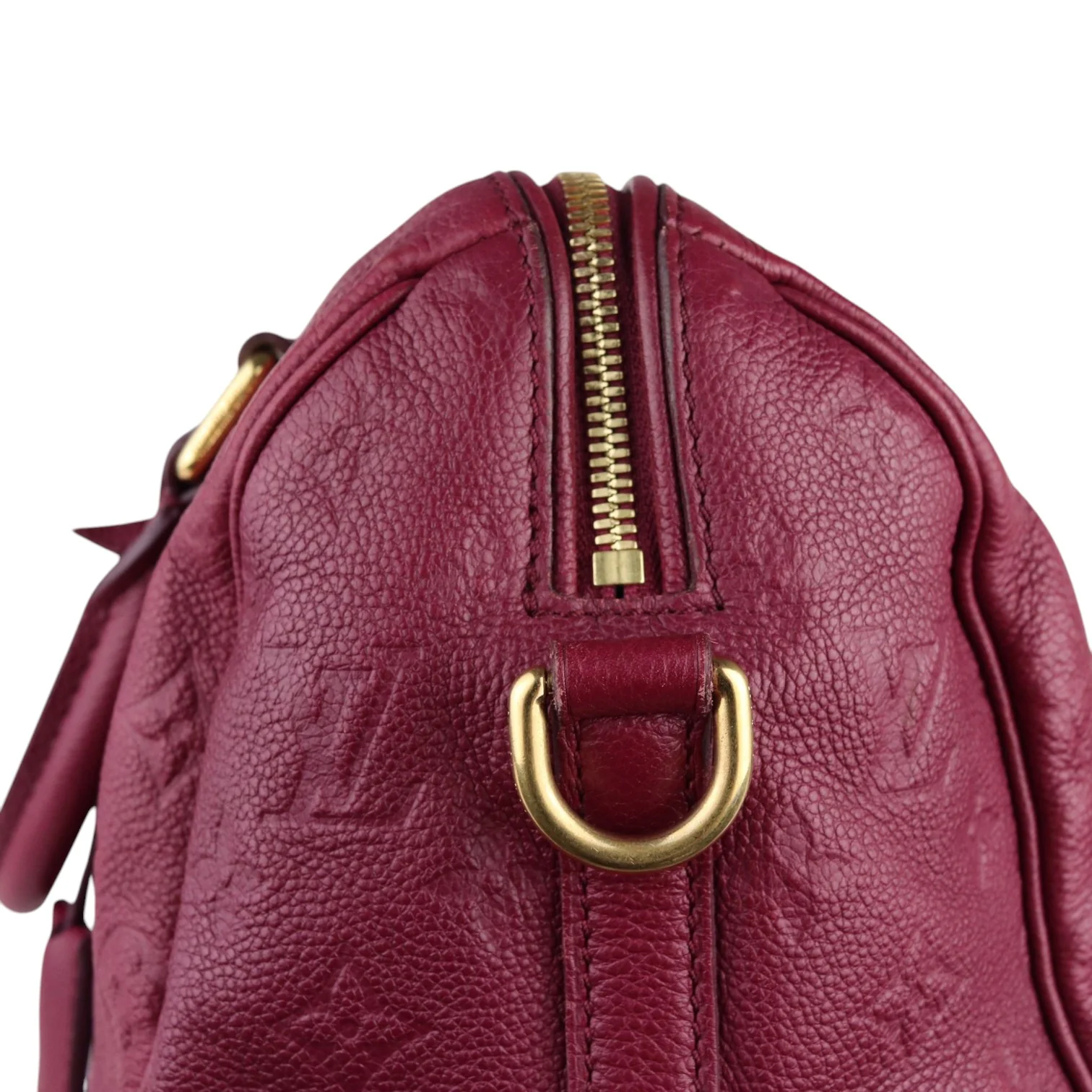 Speedy 25 Empreinte Bandouliere Burgundy GHW - Image 17