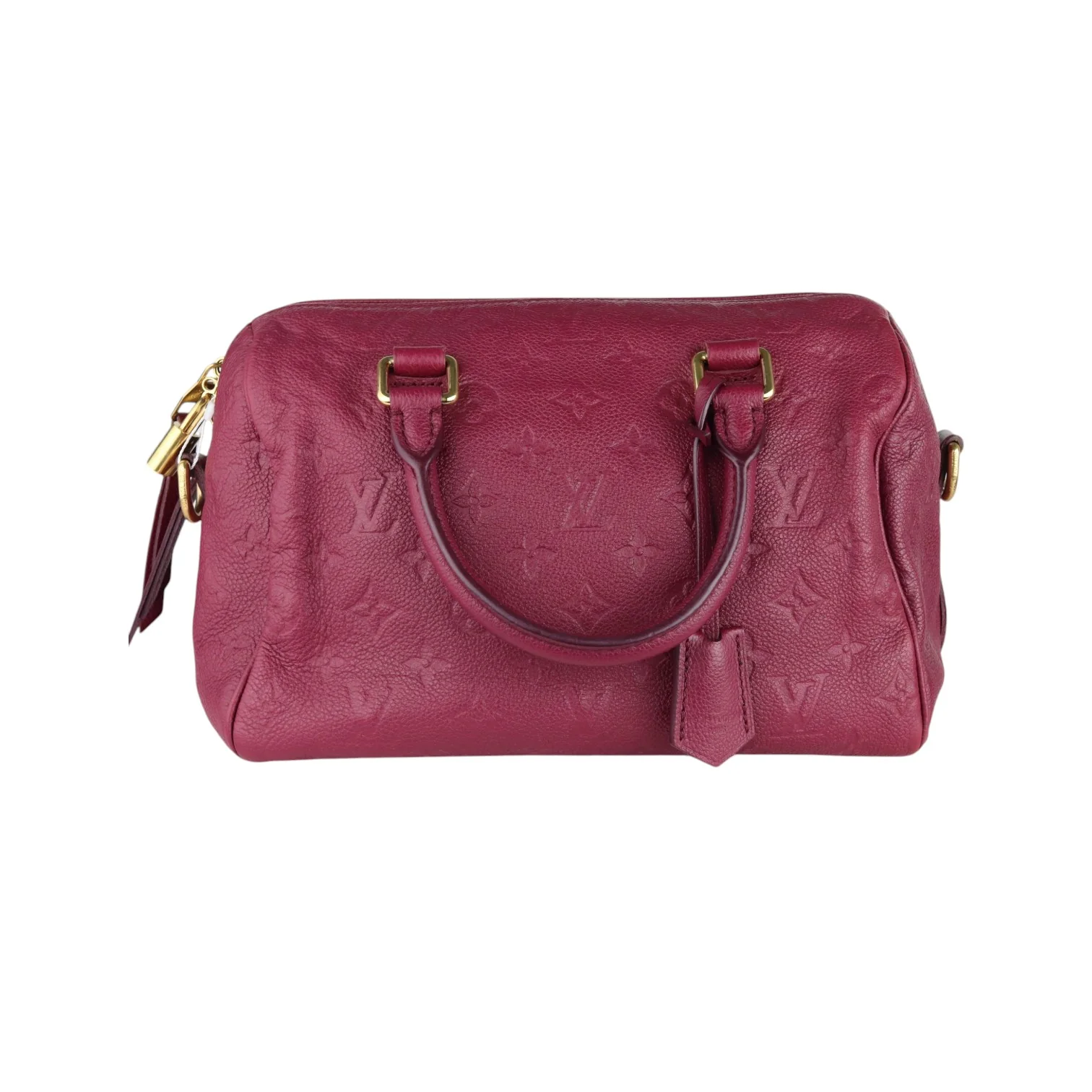 Speedy 25 Empreinte Bandouliere Burgundy GHW - Image 2