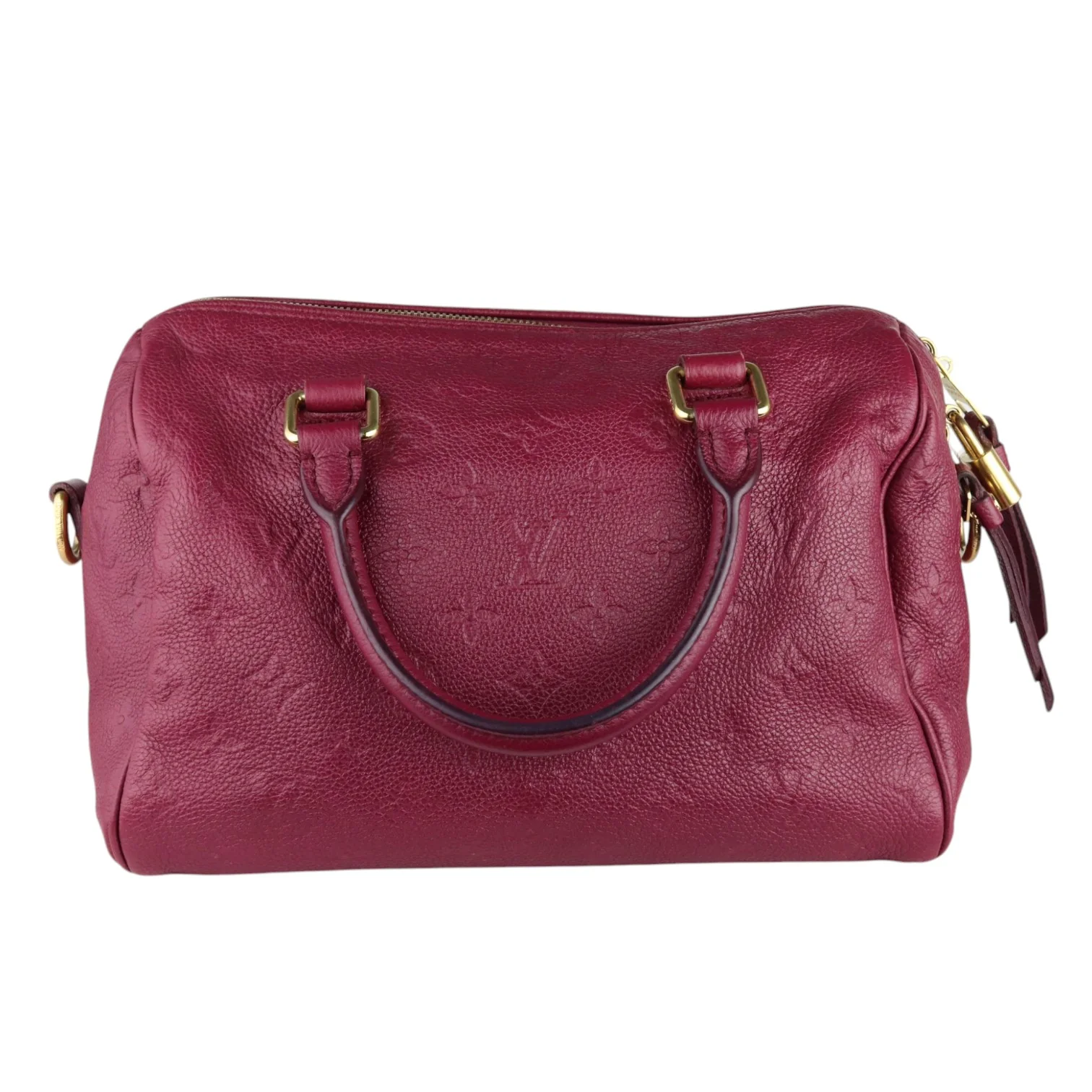 Speedy 25 Empreinte Bandouliere Burgundy GHW - Image 3