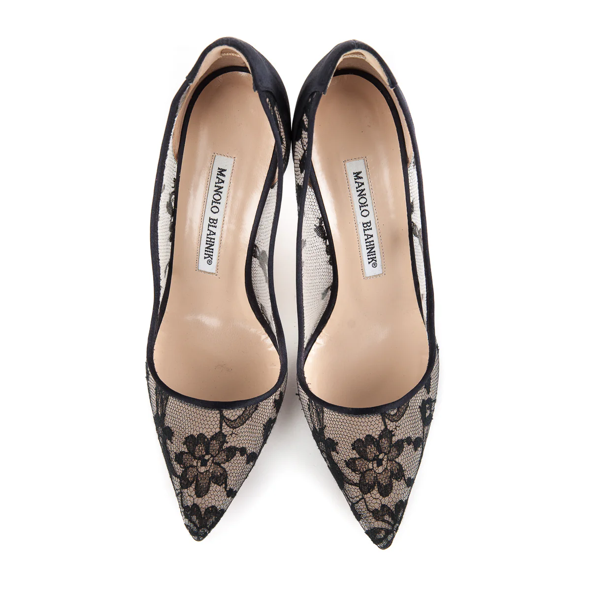 BB Lace Pointed Heels Black - Image 3