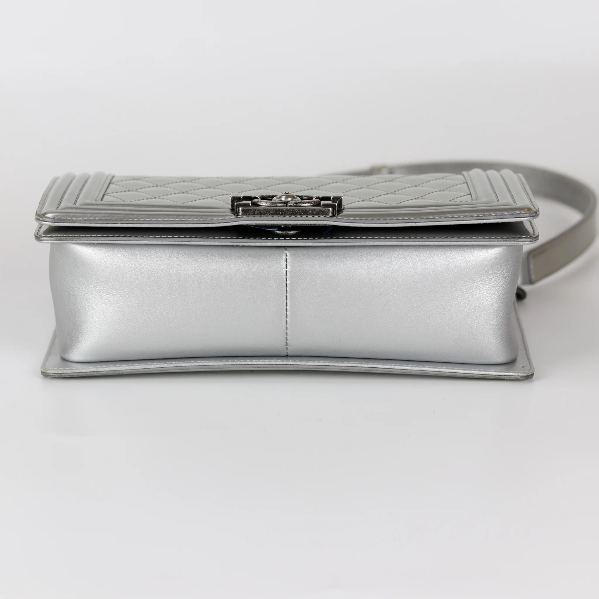 Old Medium Boy in Silver Patent Leather with RHW - Image 7