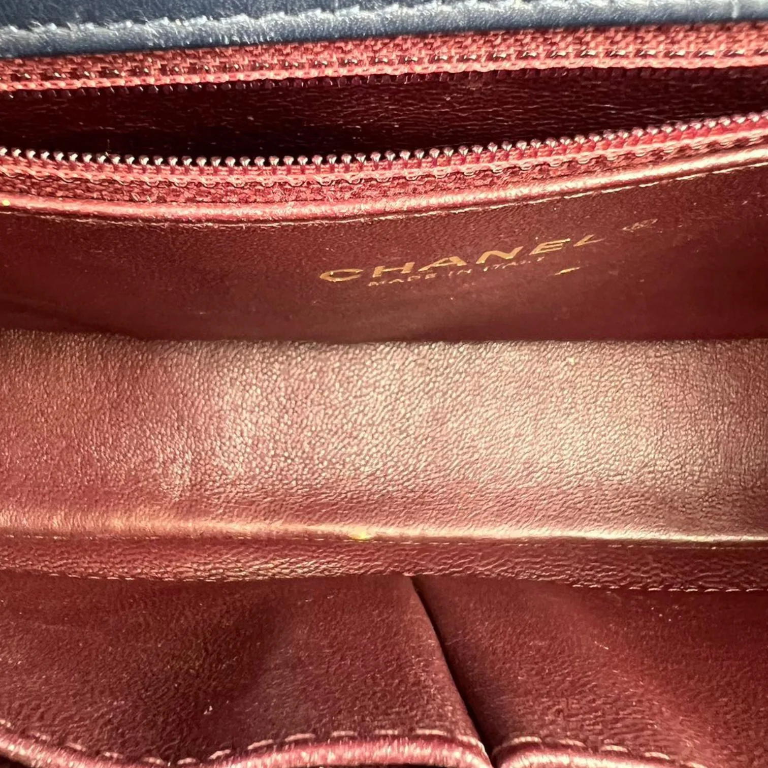 Medium CC Filigree Flap Caviar Blue GHW - Image 18