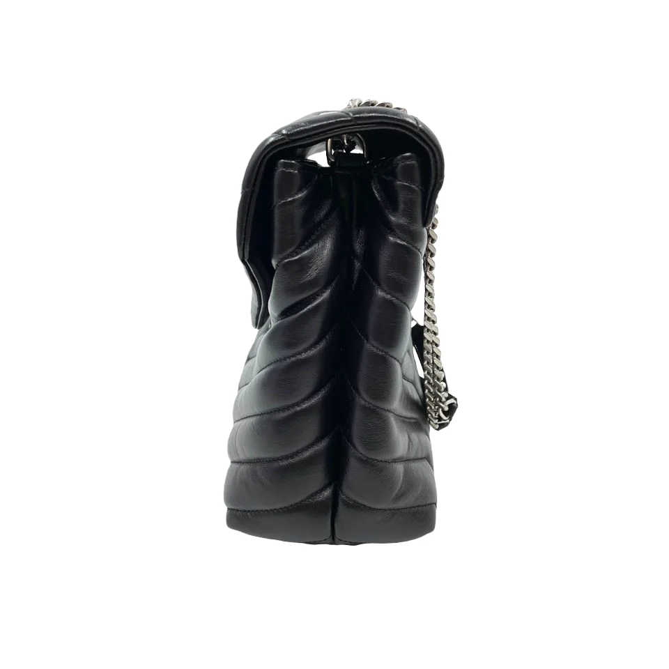 Medium Lou Lou Y Quilted Calfskin Black SHW - Image 3