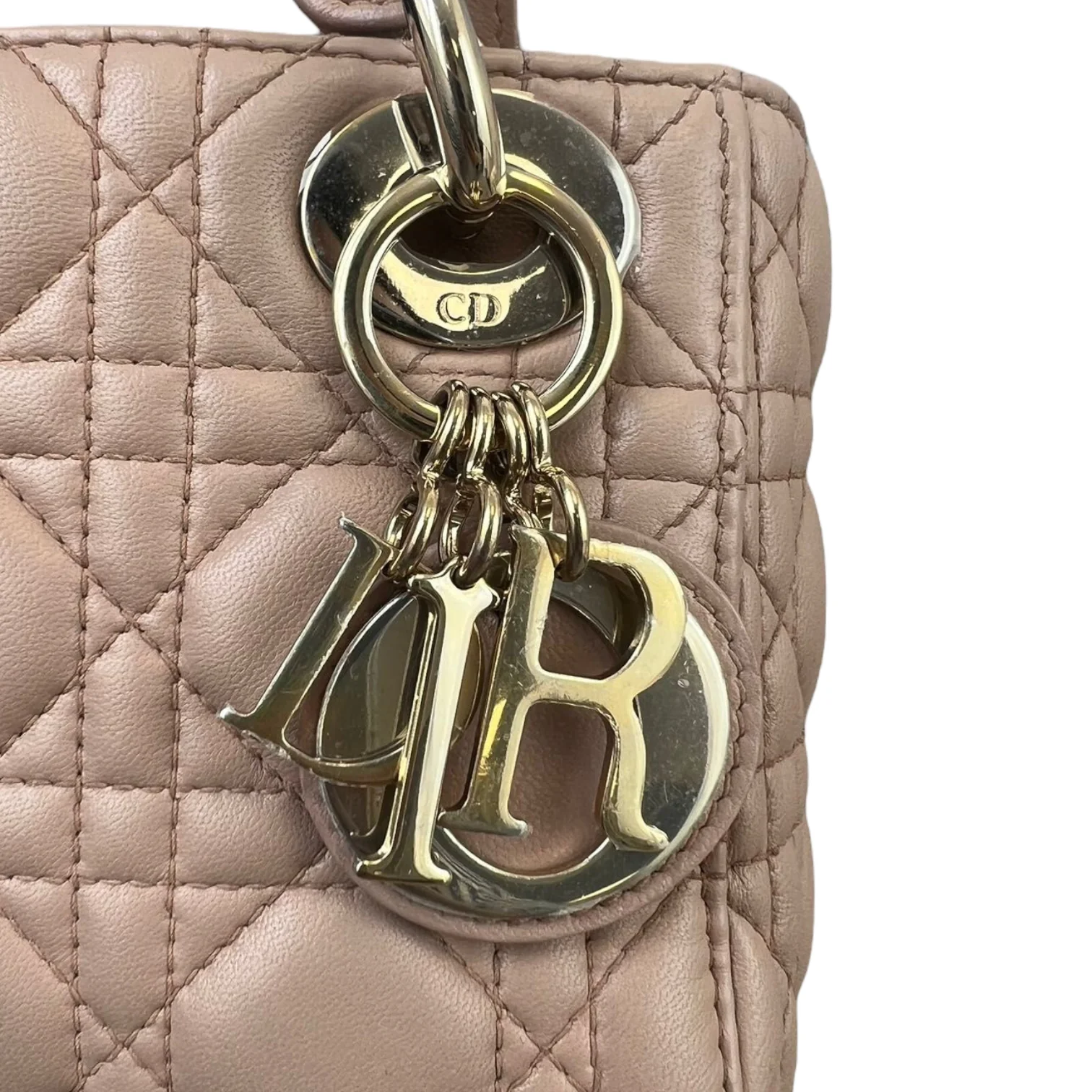 Mini Lady Dior Lambskin Beige GHW - Image 11