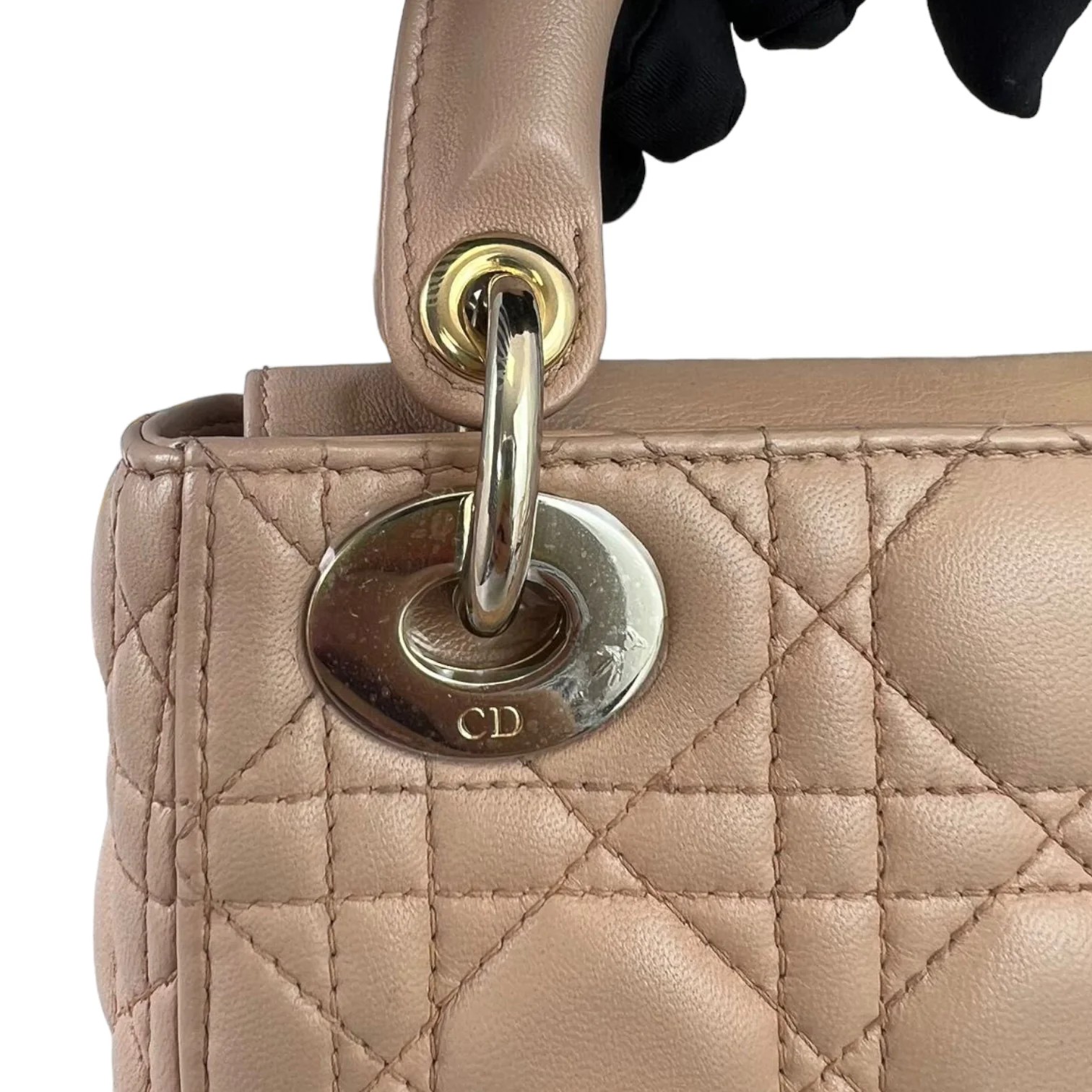 Mini Lady Dior Lambskin Beige GHW - Image 12