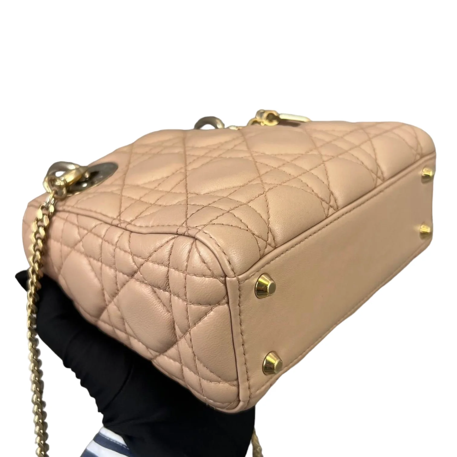 Mini Lady Dior Lambskin Beige GHW - Image 17