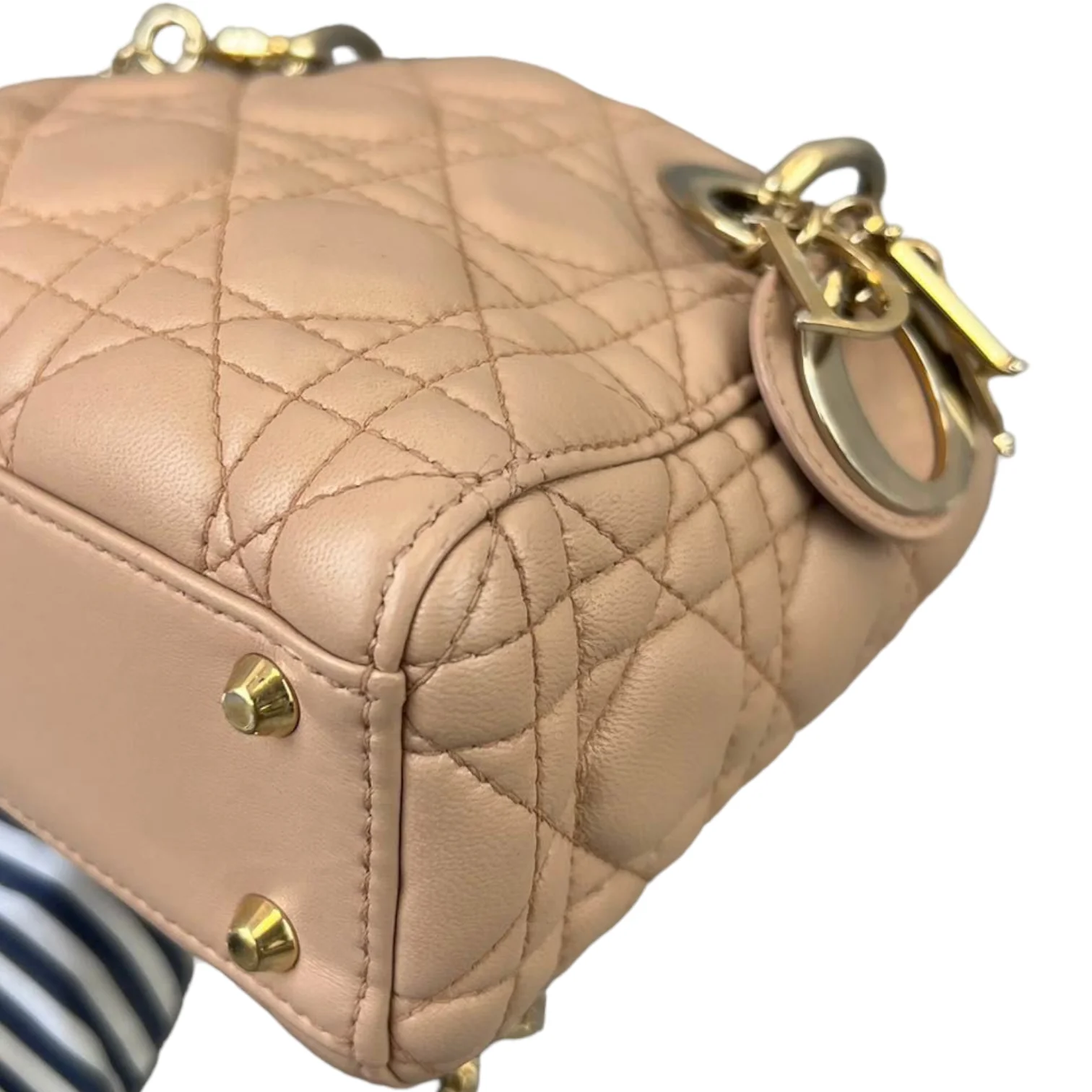 Mini Lady Dior Lambskin Beige GHW - Image 7
