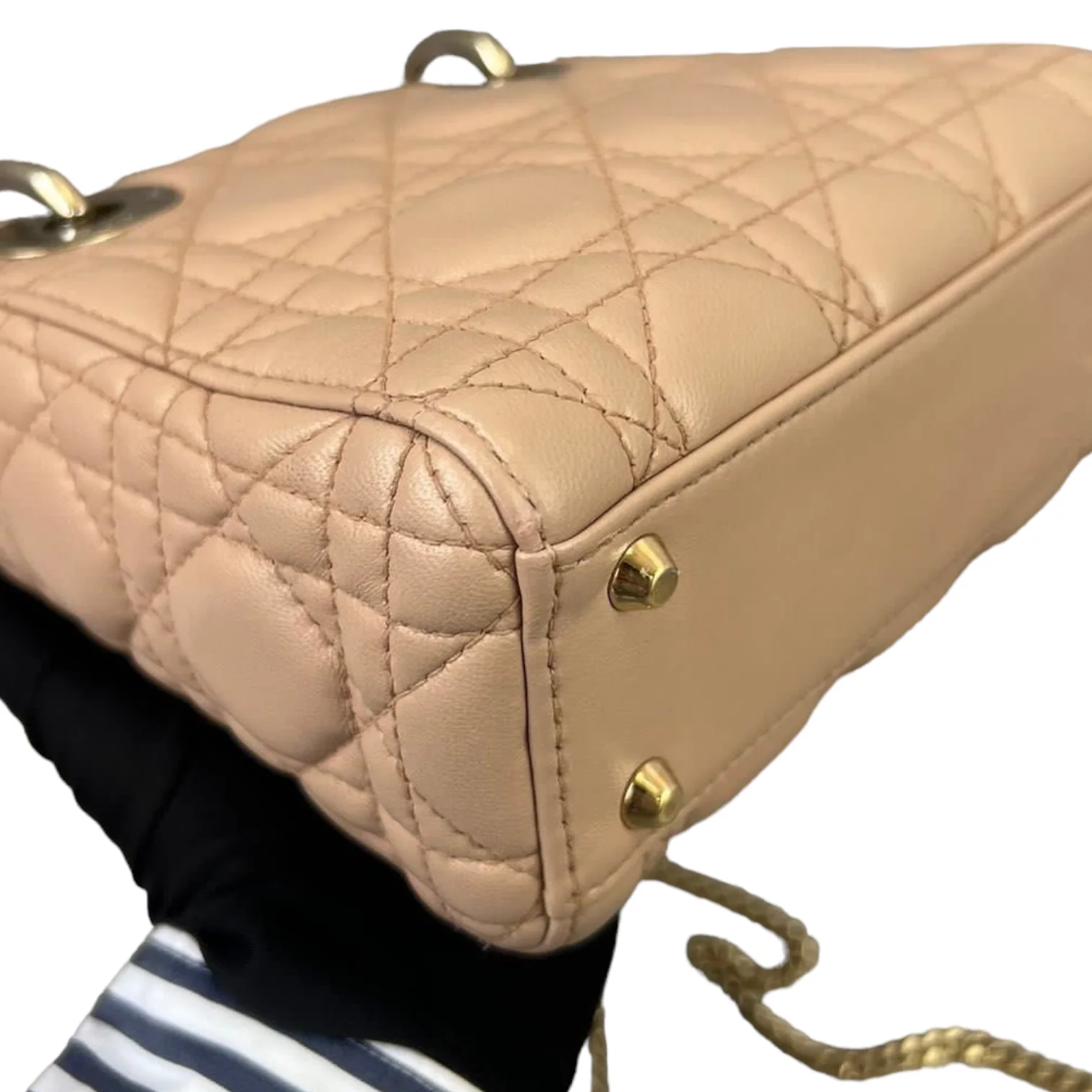 Mini Lady Dior Lambskin Beige GHW - Image 8