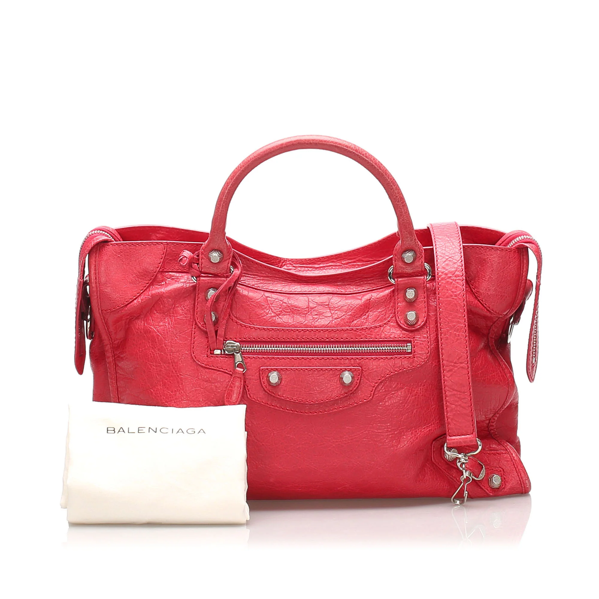 Motocross Giant First Leather Satchel Pink - Image 10