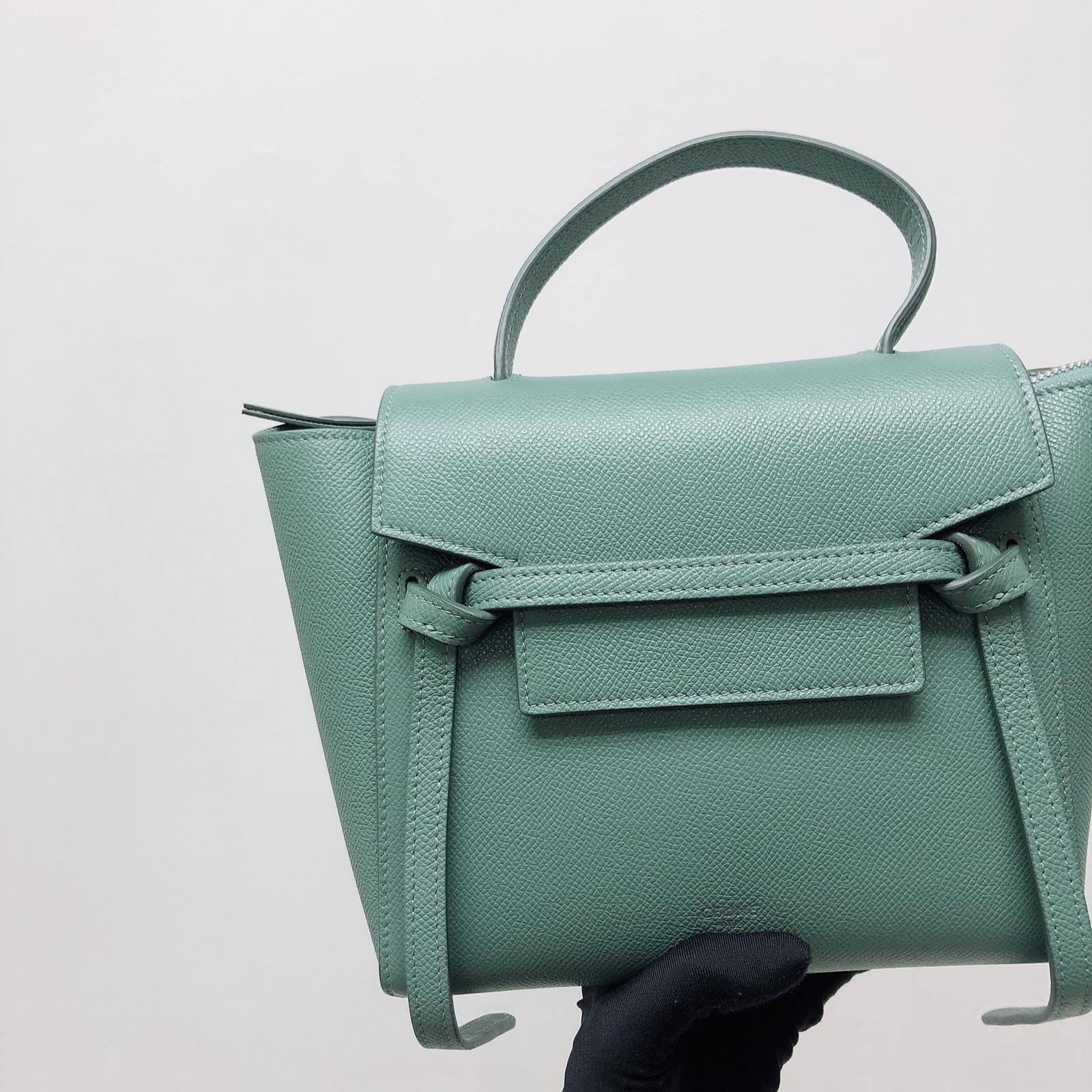Nano Belt Bag in Mint Green - Image 6