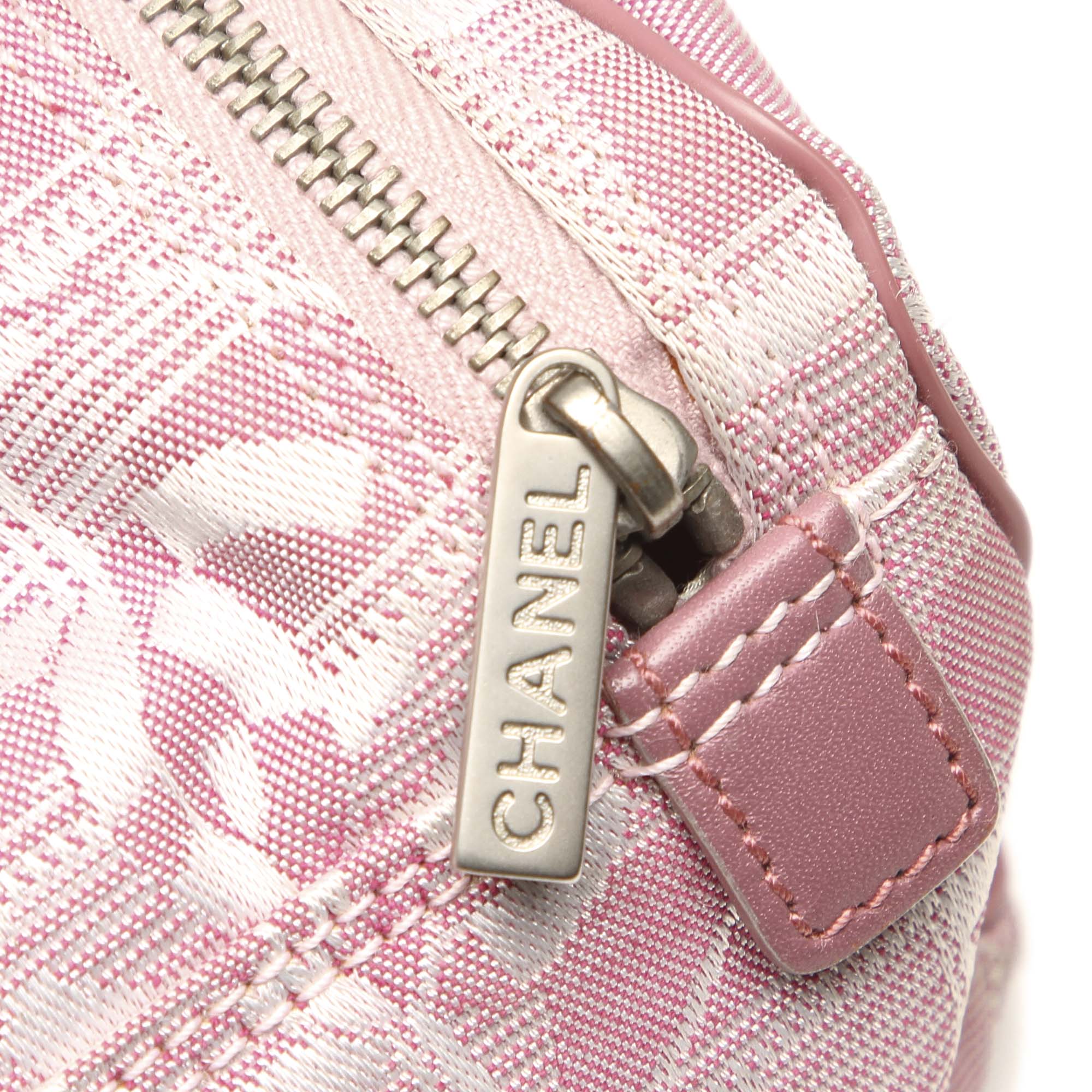 New Travel Line Nylon Crossbody Bag Pink - Image 7