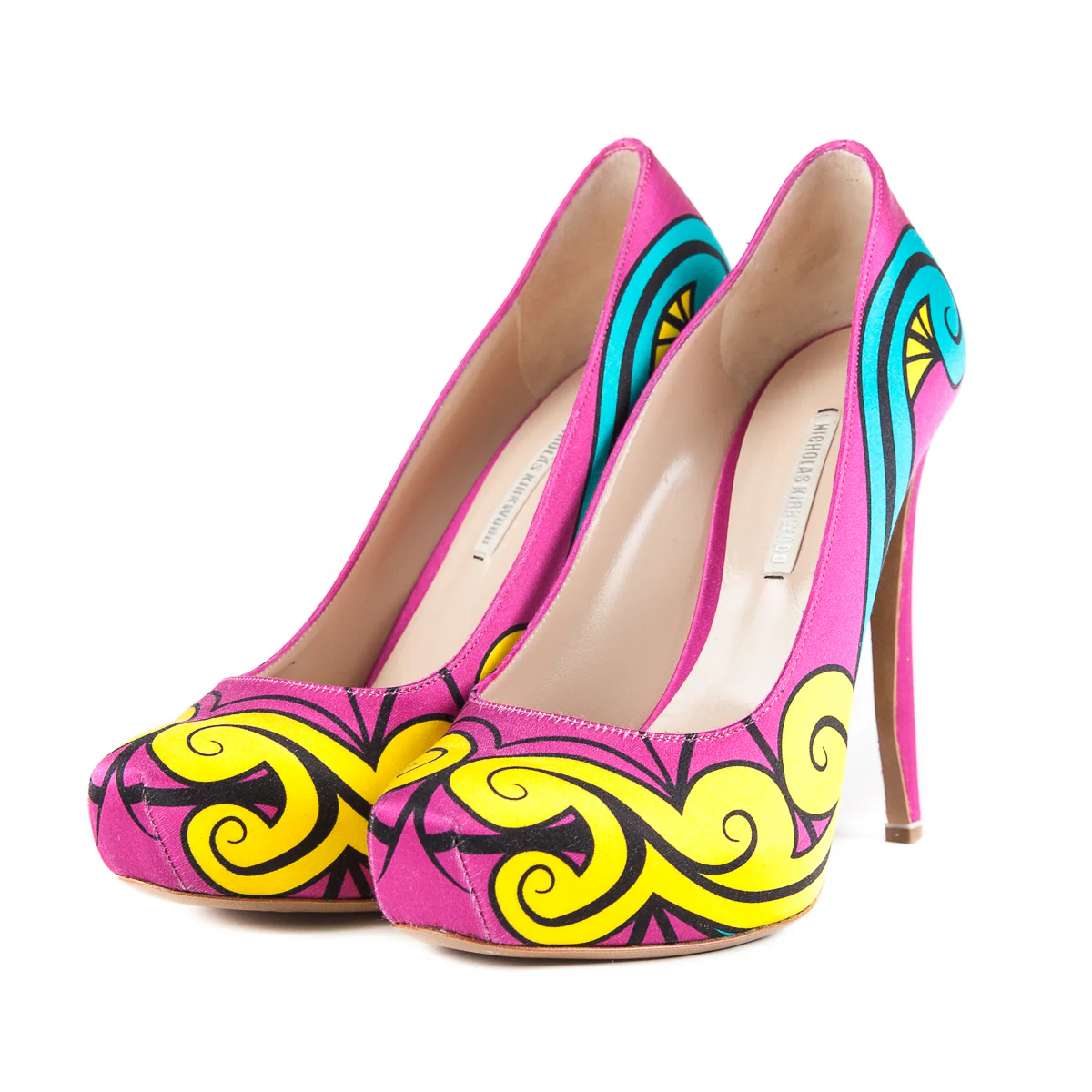 Silk-Satin Graffiti 130 Pumps - Image 3