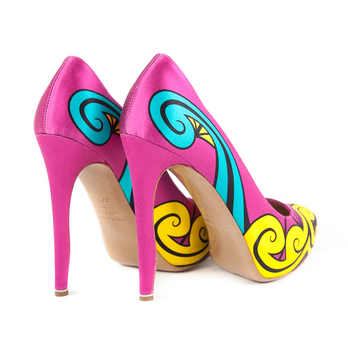 Silk-Satin Graffiti 130 Pumps - Image 4